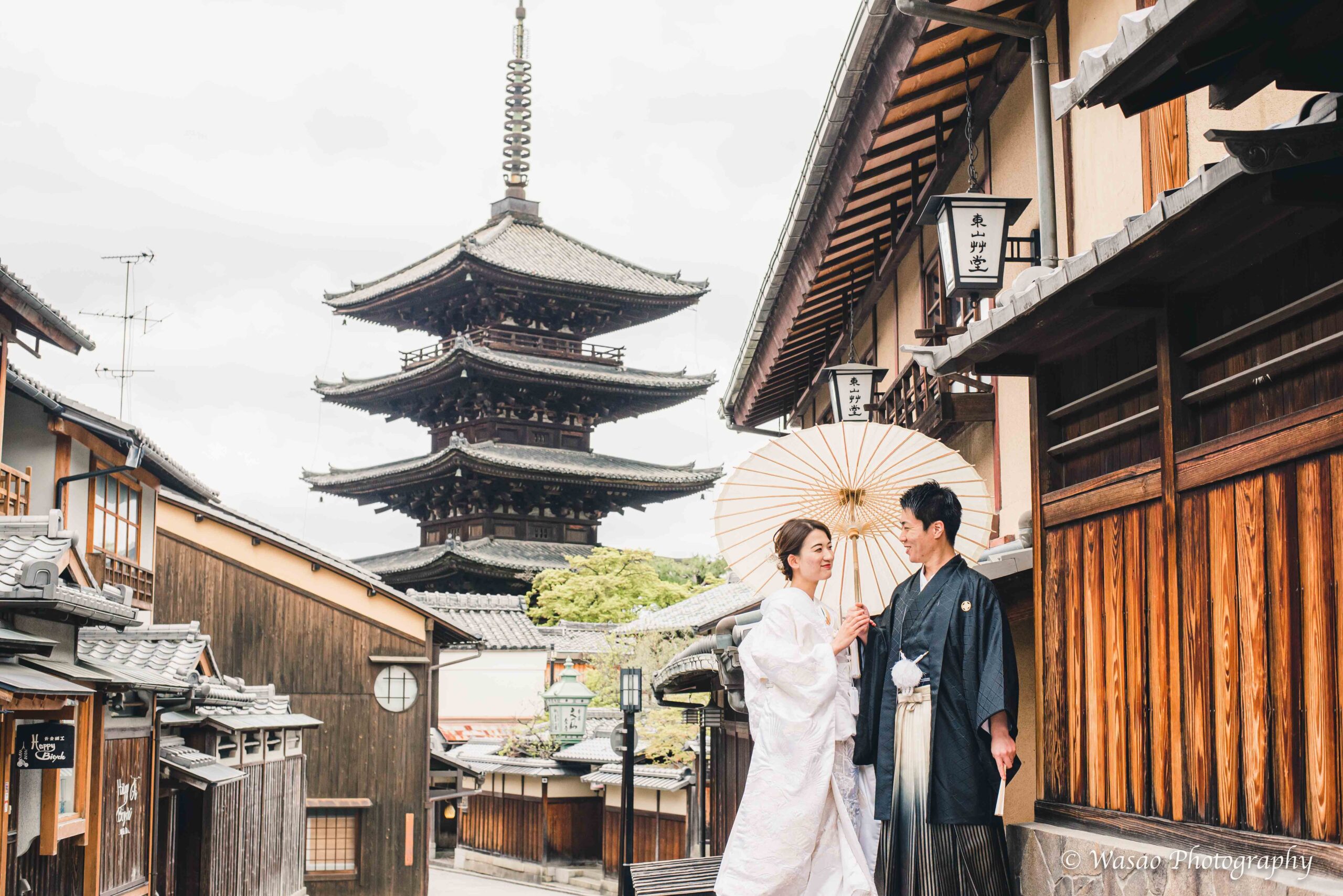 京都：東山　八坂五重塔　円山公園　産寧坂