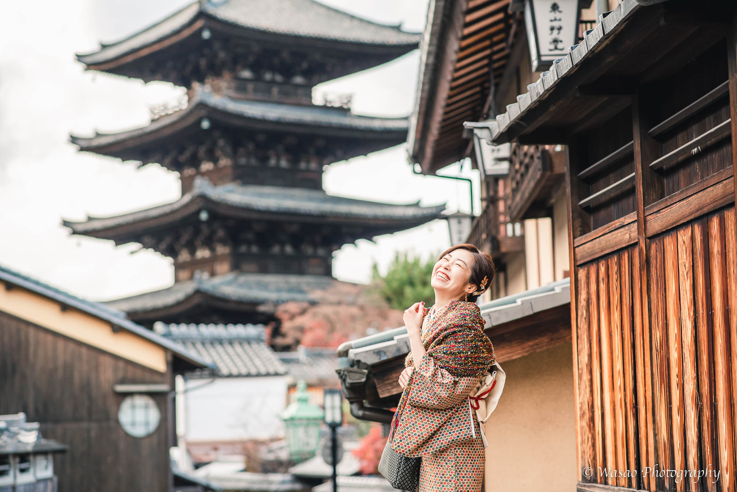 京都　東山　法観寺　二年坂　三年坂