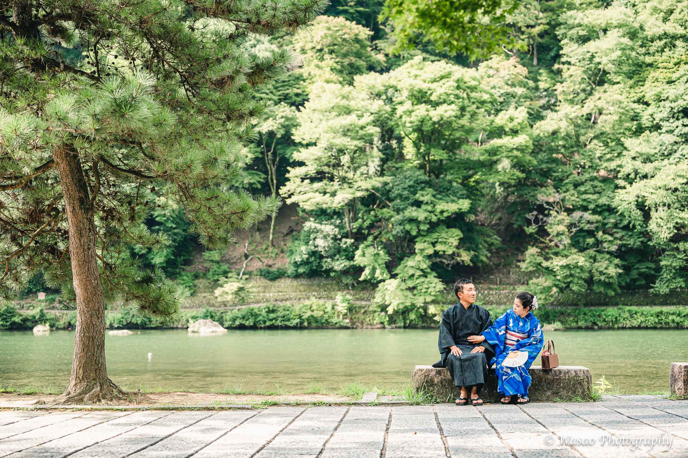 京都：嵐山　渡月橋　嵐山公園