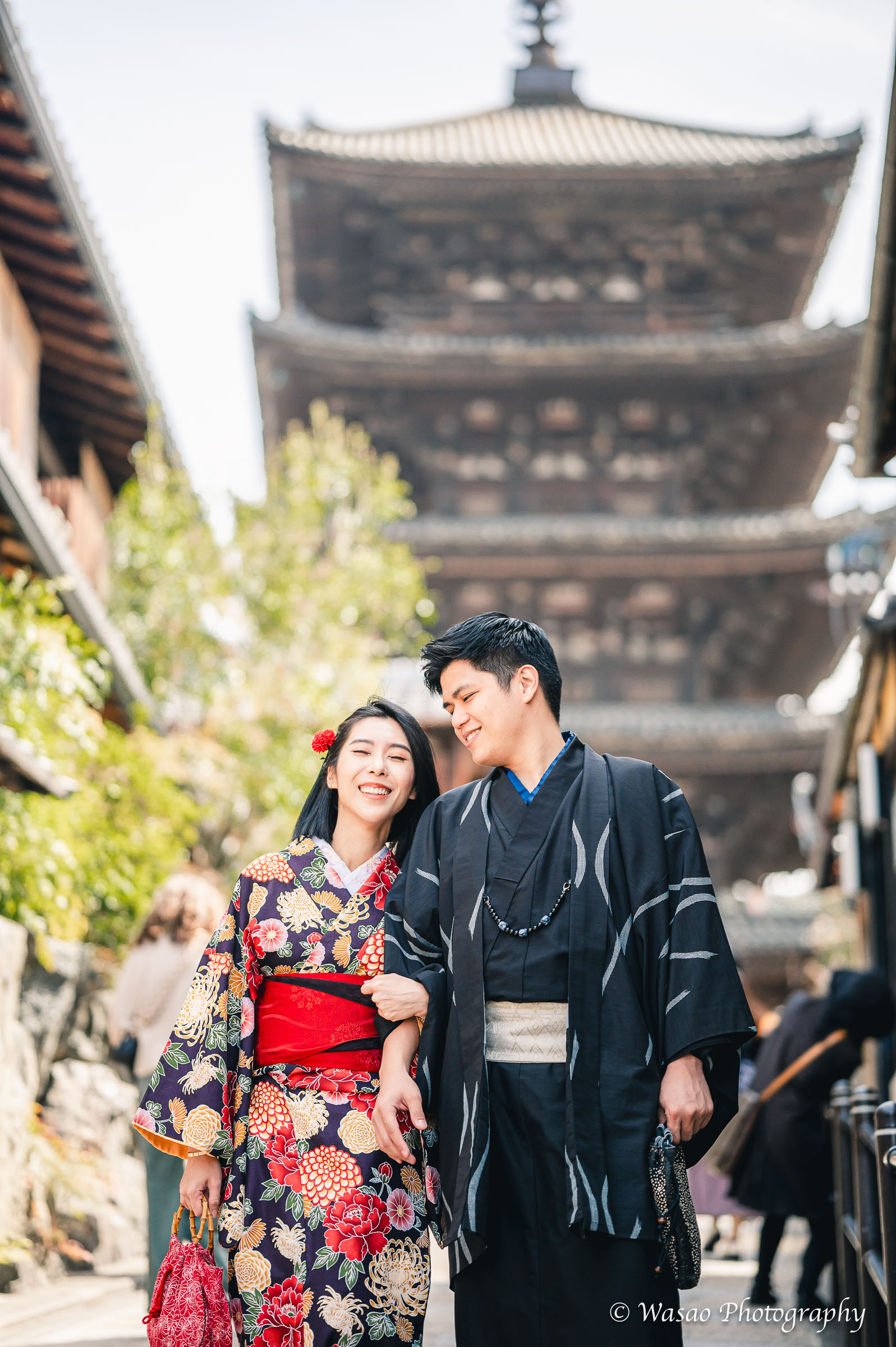 京都　東山　法観寺　二年坂　三年坂