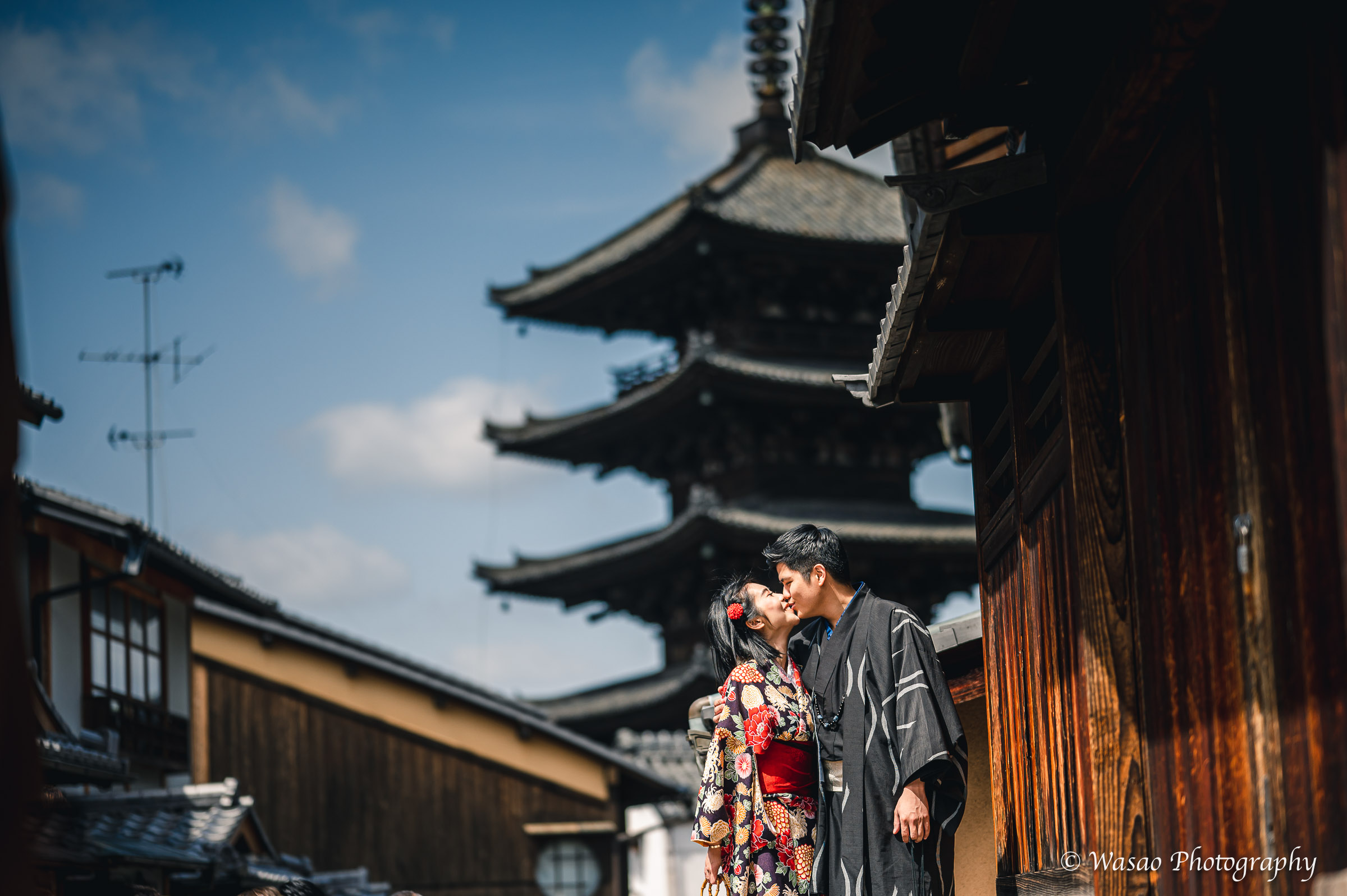 京都　東山　法観寺　二年坂　三年坂
