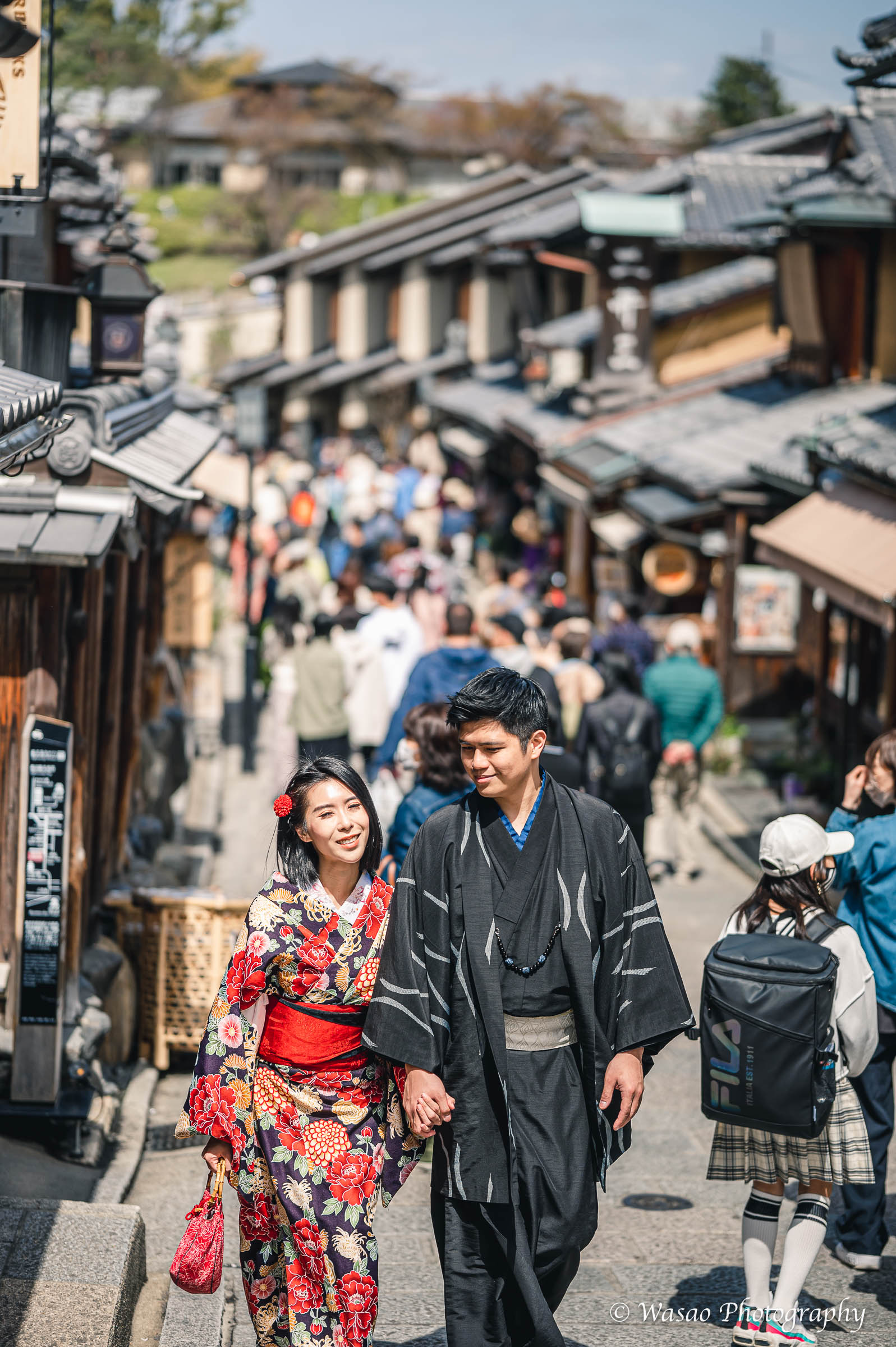 京都　東山　法観寺　二年坂　三年坂