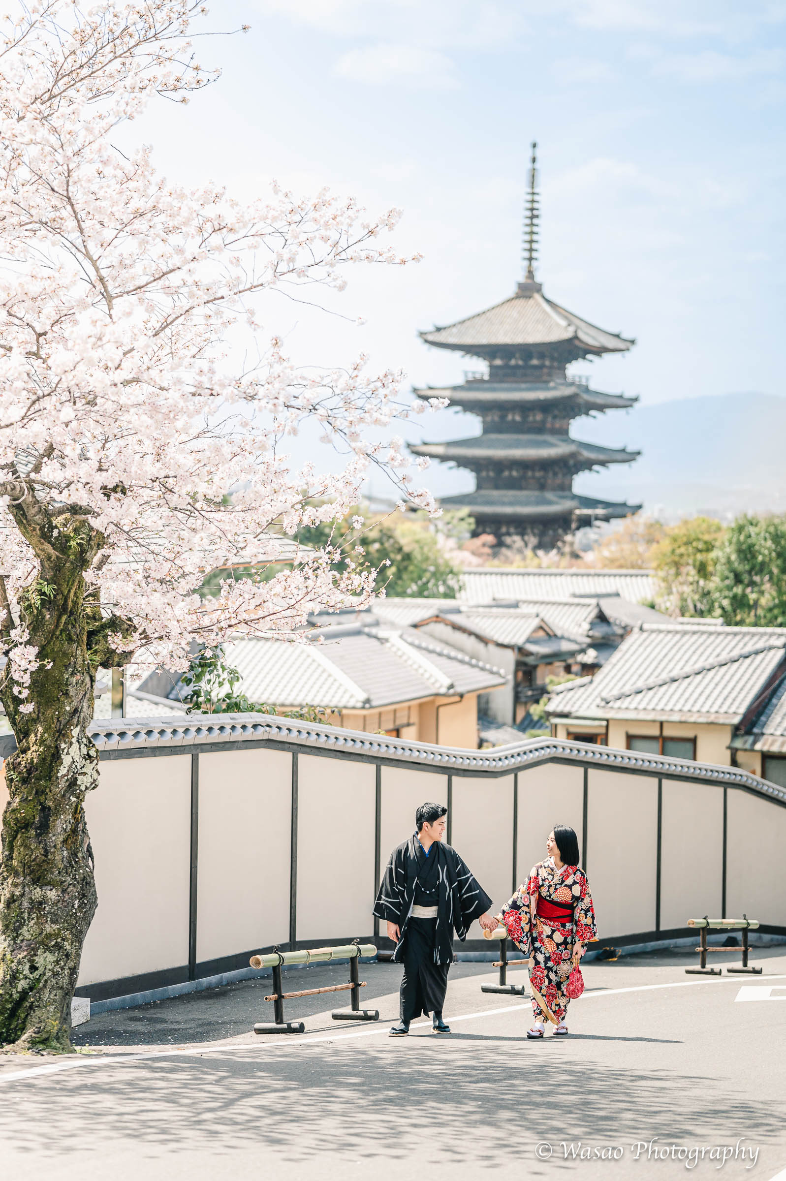 京都　東山　法観寺　二年坂　三年坂