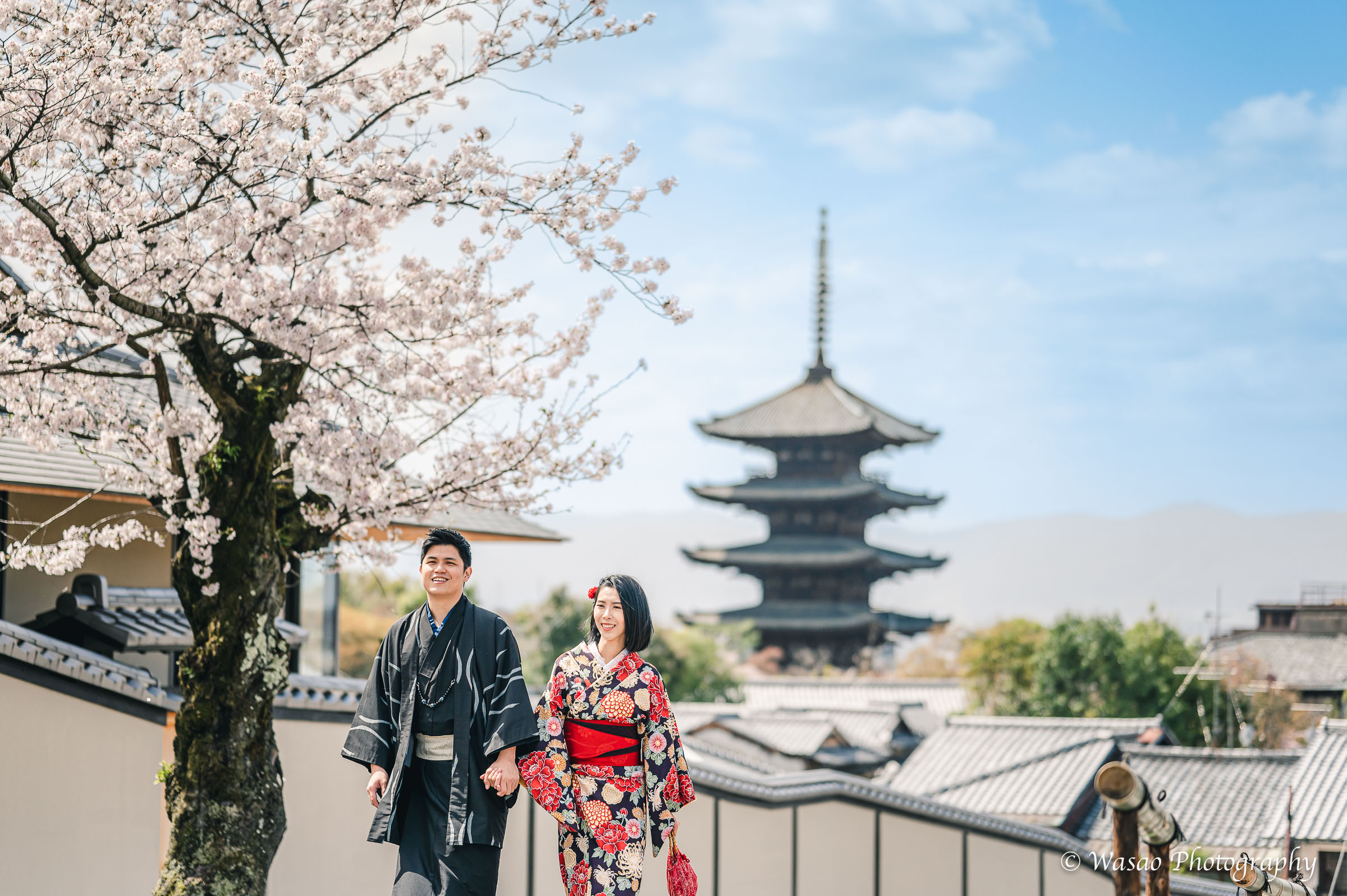京都　東山　法観寺　二年坂　三年坂