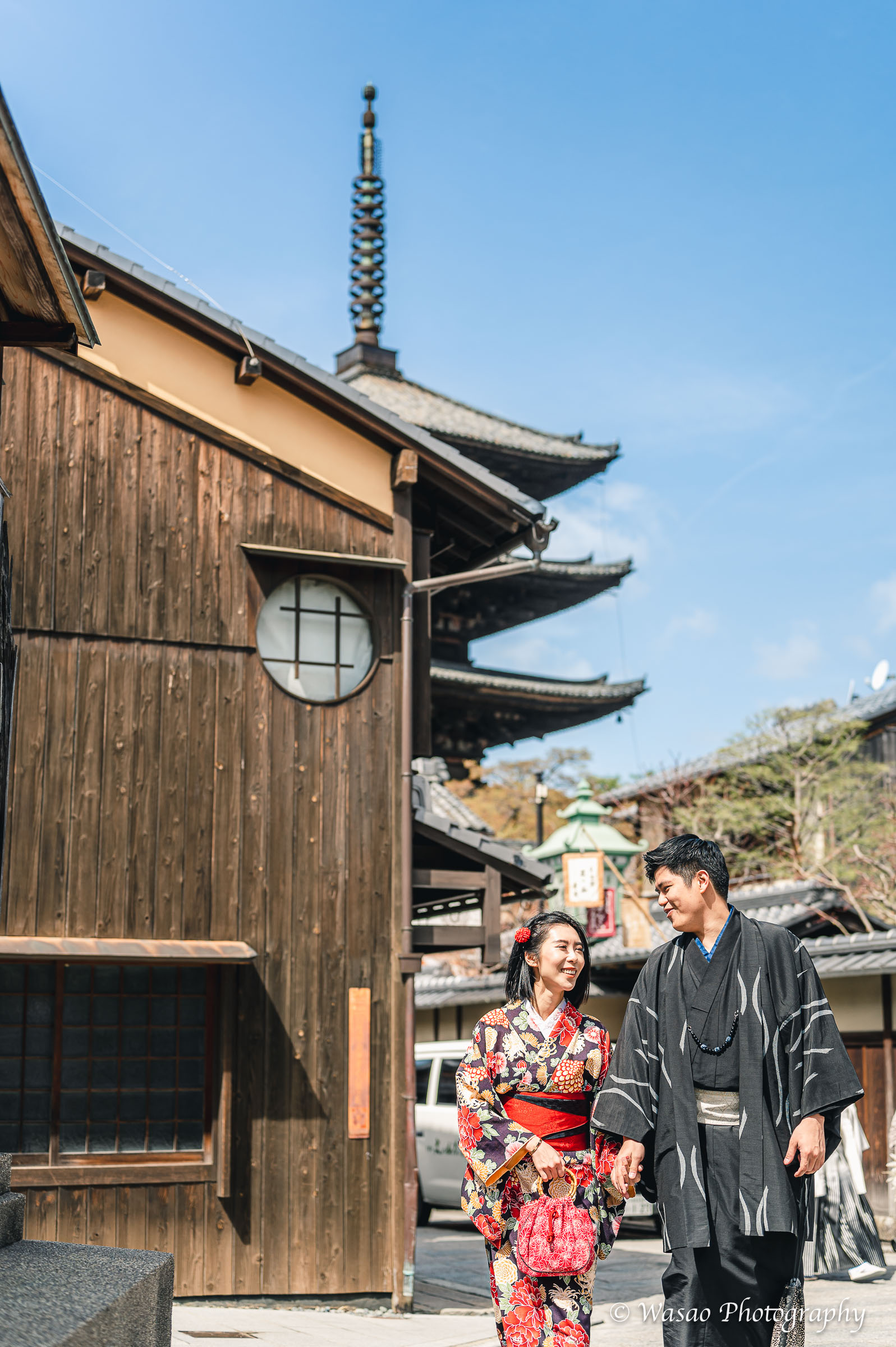 京都　東山　法観寺　二年坂　三年坂