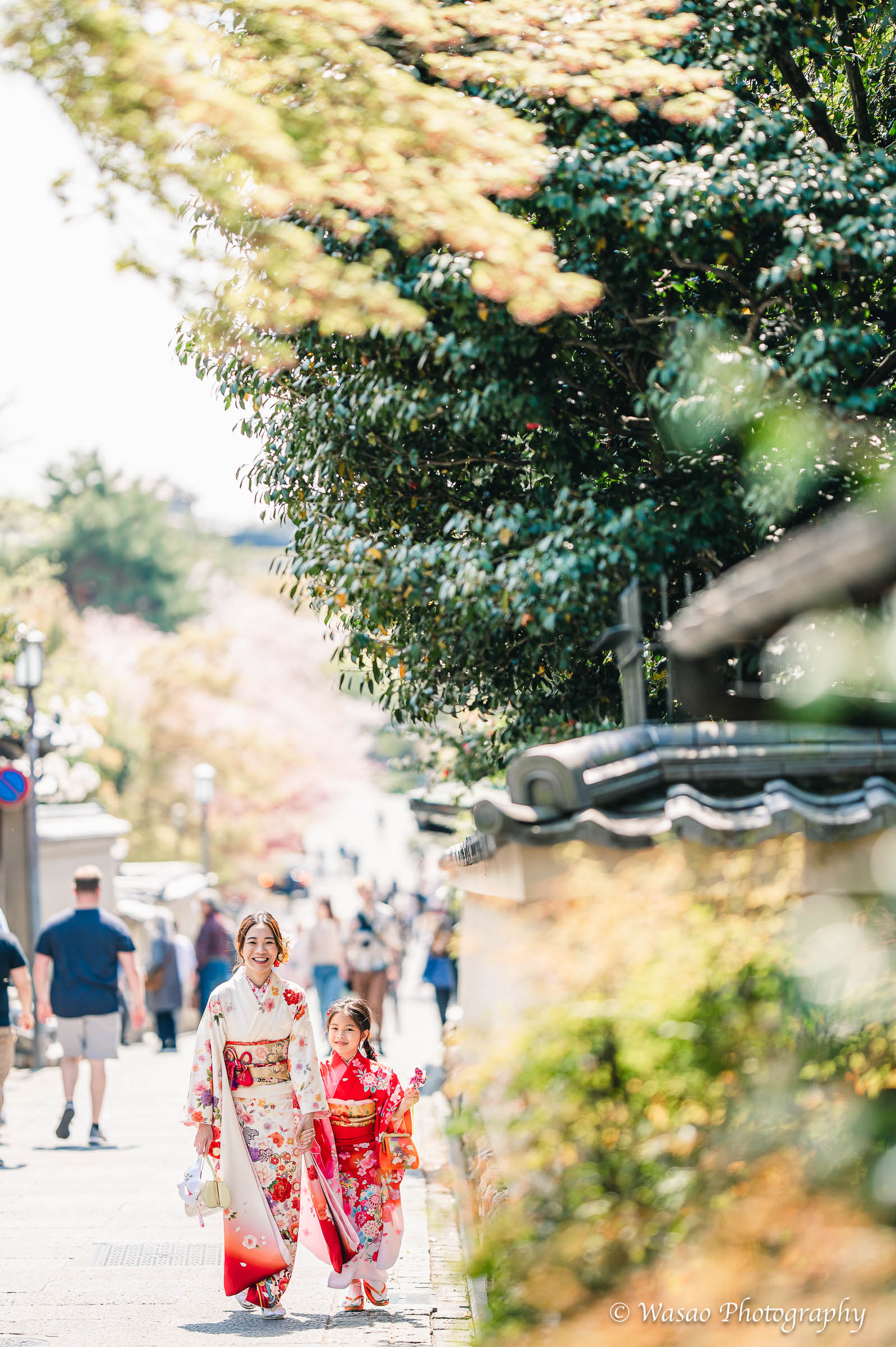 京都　東山　ねねの道　円山公園　知恩院　一本橋