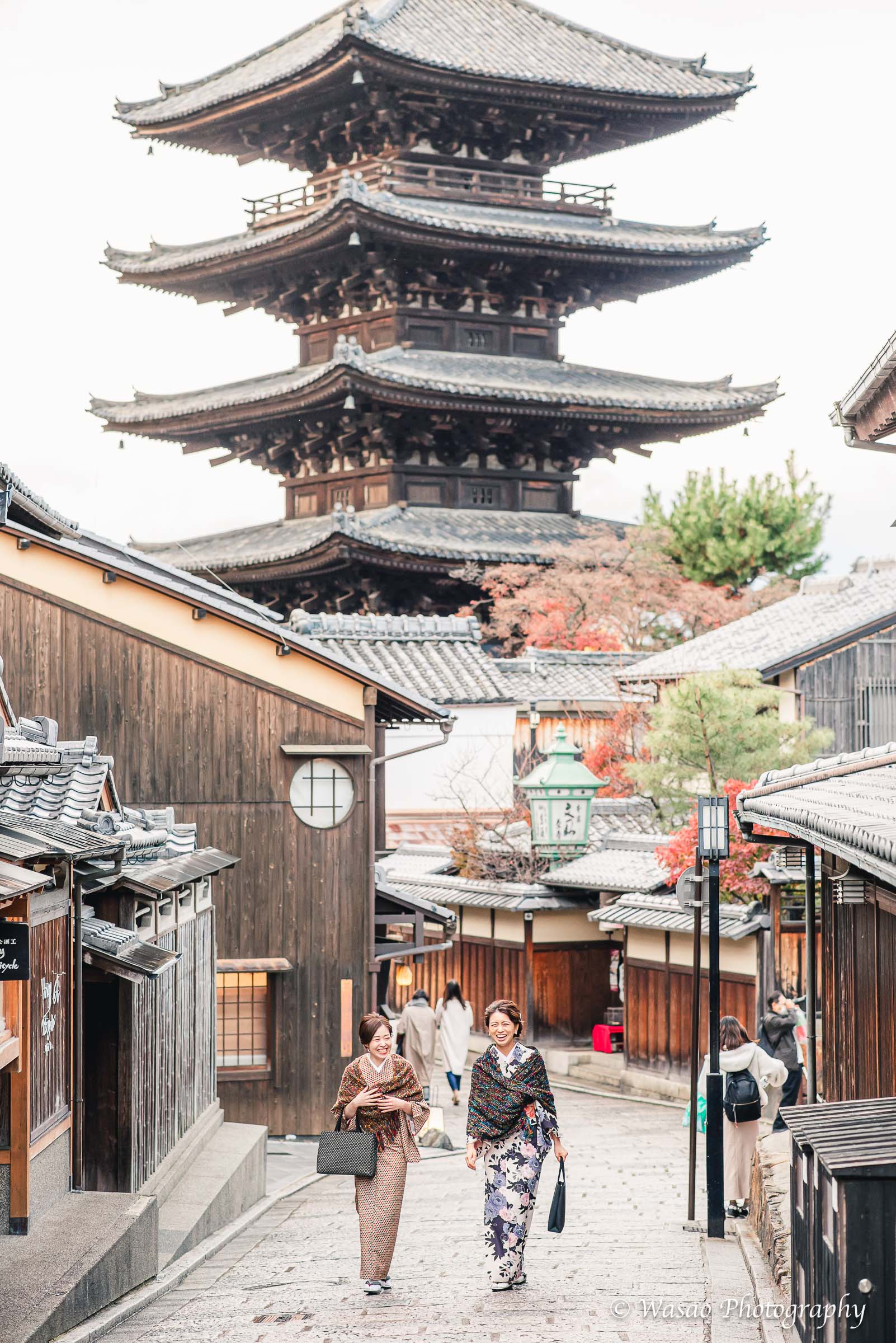 京都　東山　法観寺　二年坂　三年坂