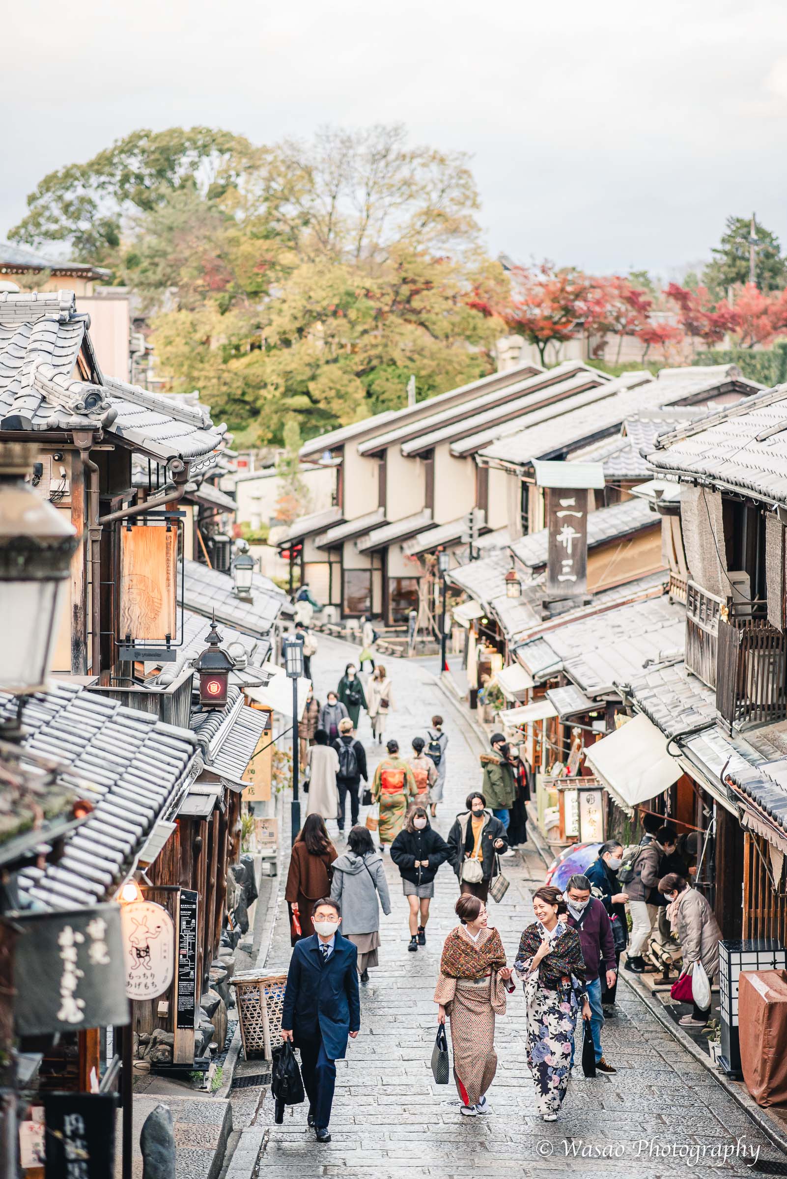 京都　東山　法観寺　二年坂　三年坂