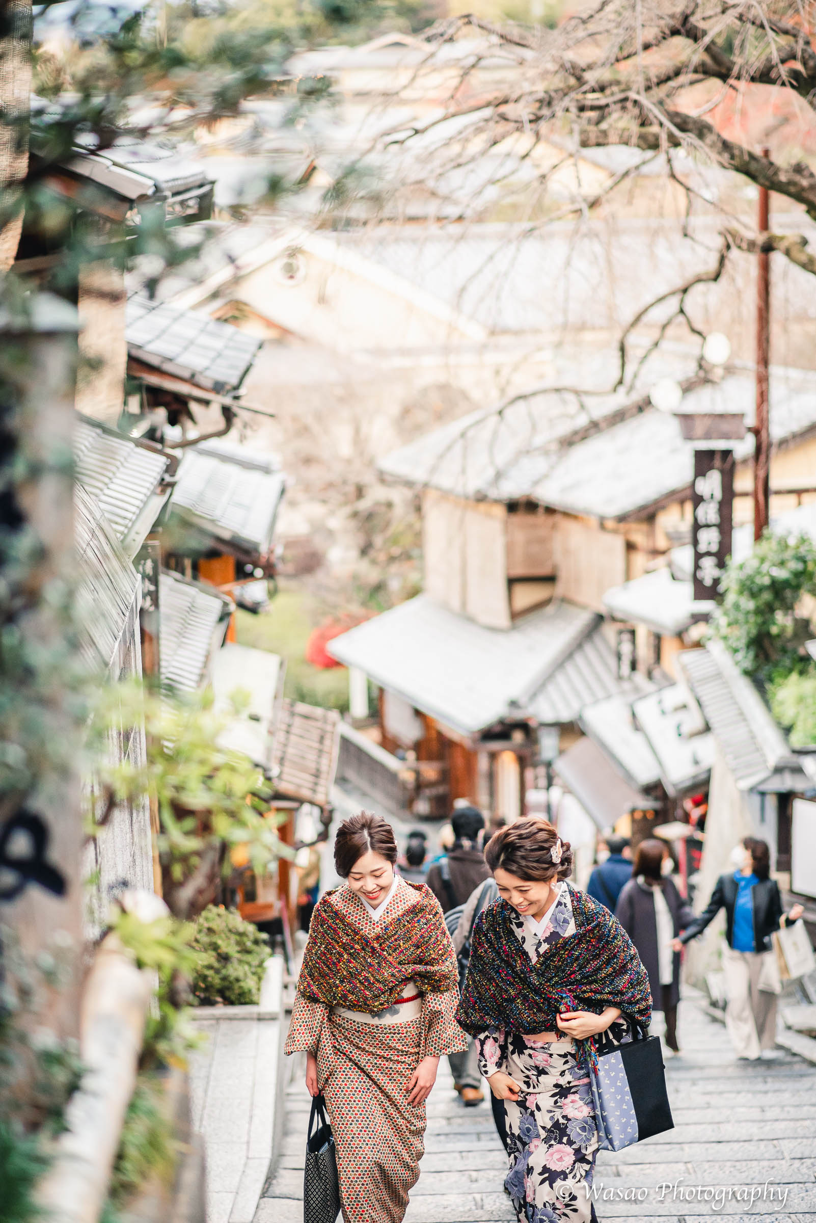 京都　東山　法観寺　二年坂　三年坂