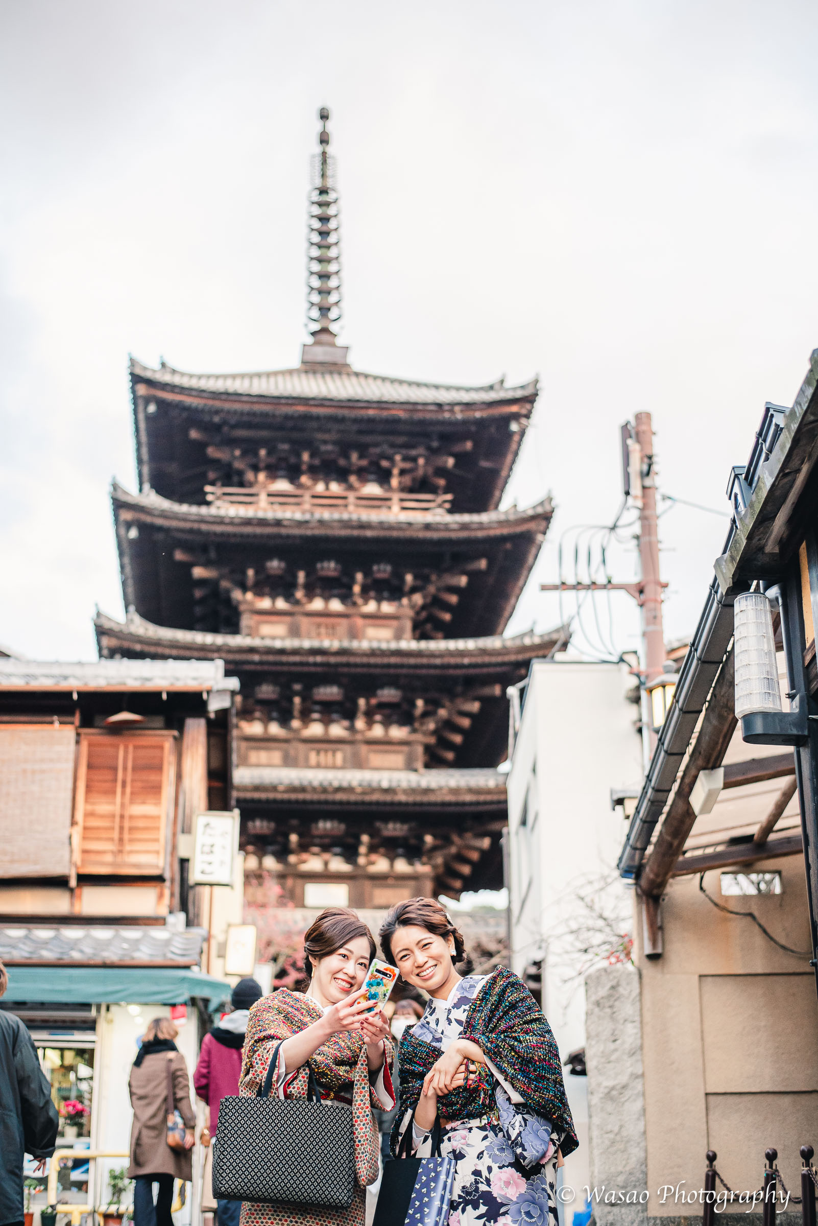 京都　東山　法観寺　二年坂　三年坂