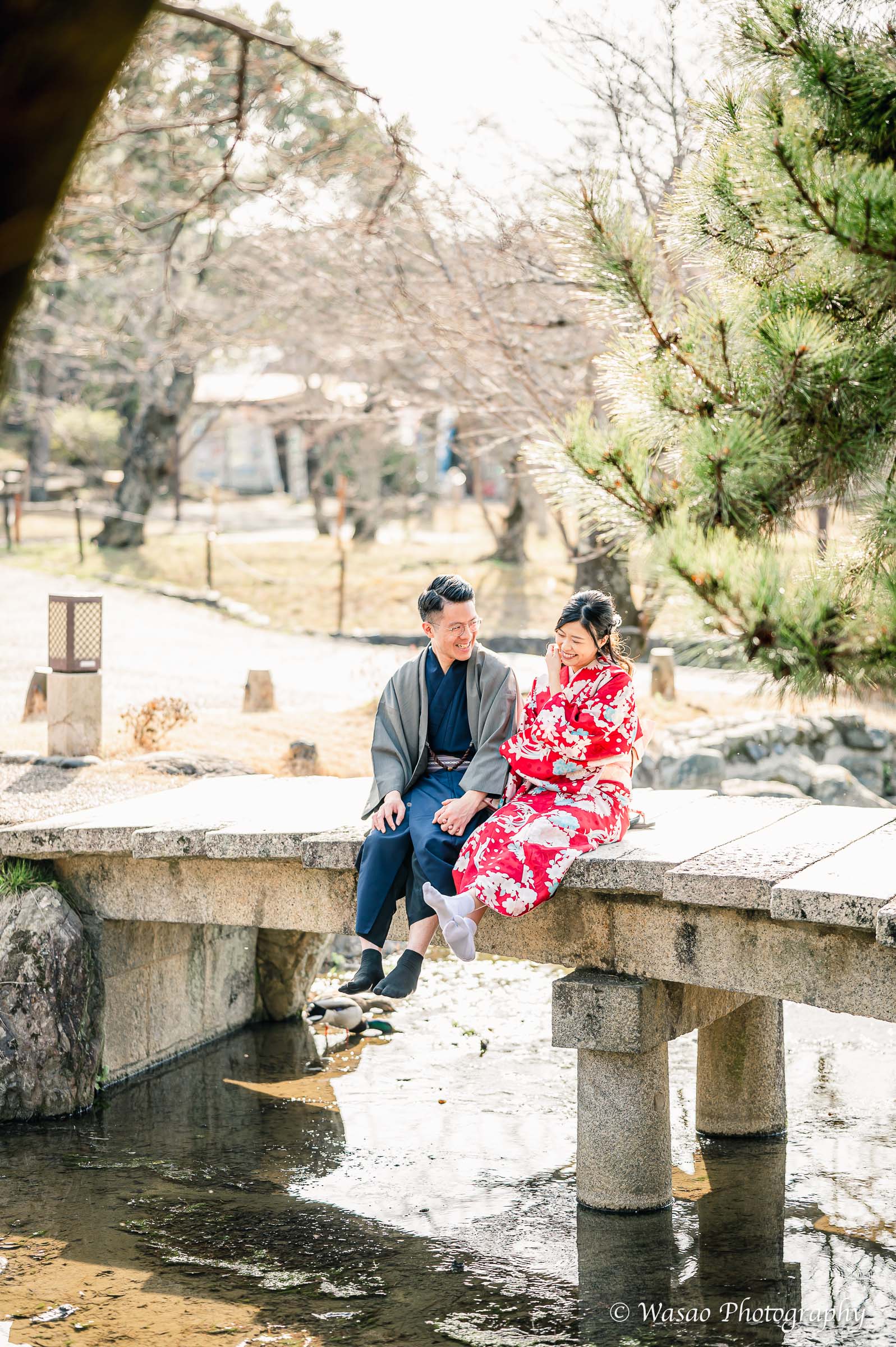 京都　東山　ねねの道　円山公園　知恩院　一本橋