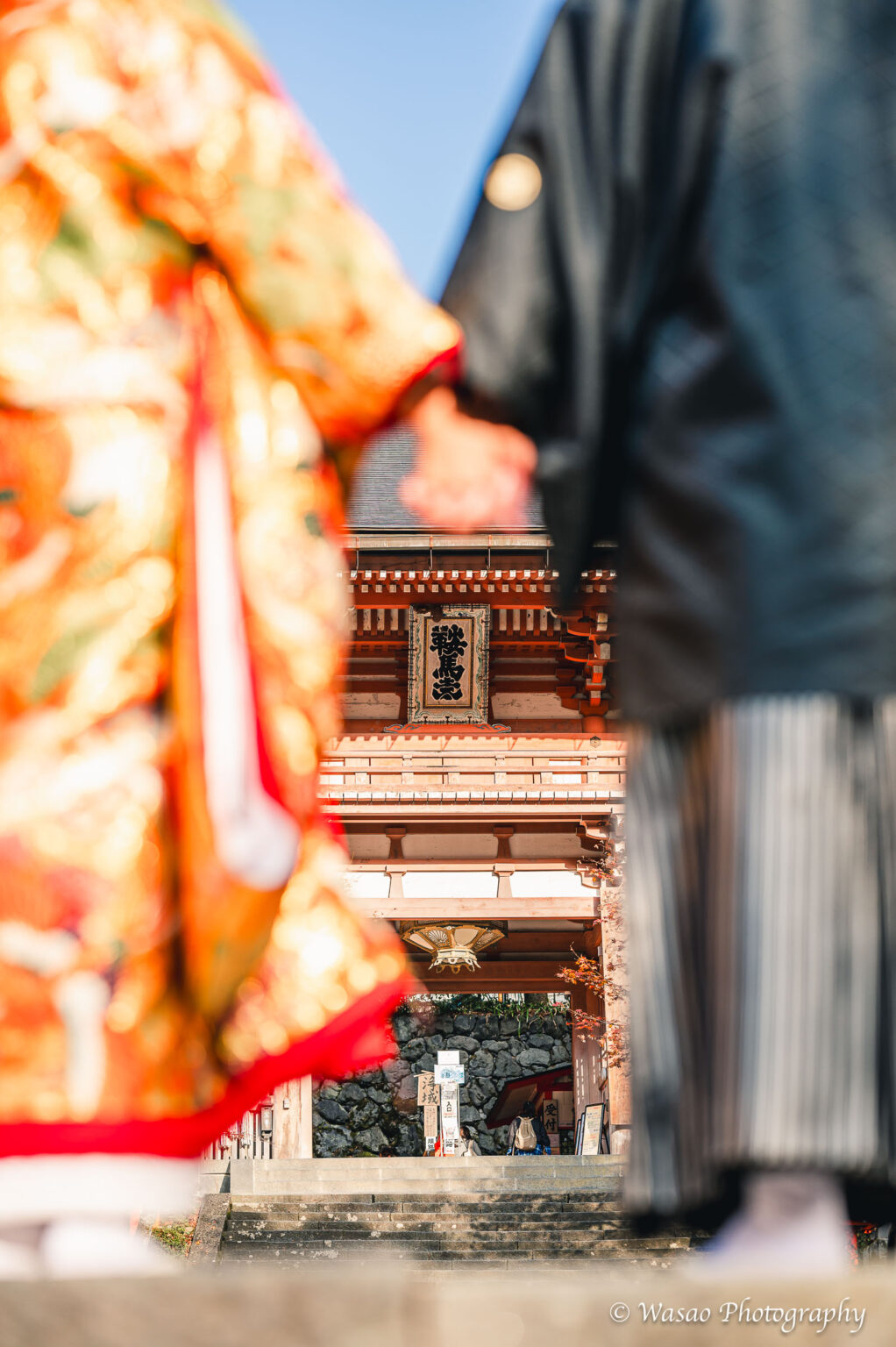 和装前撮り　鞍馬寺