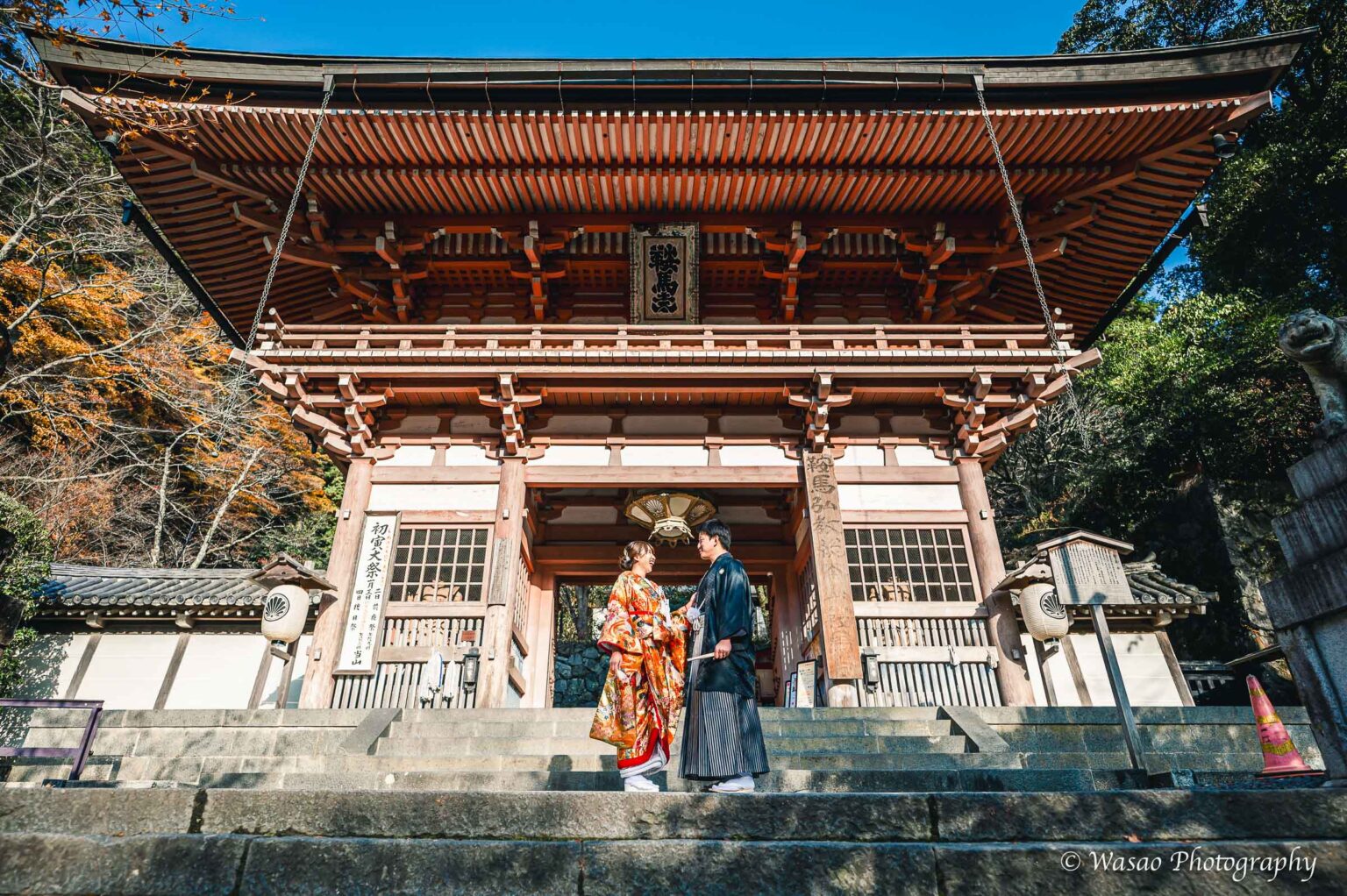 和装前撮り　鞍馬寺