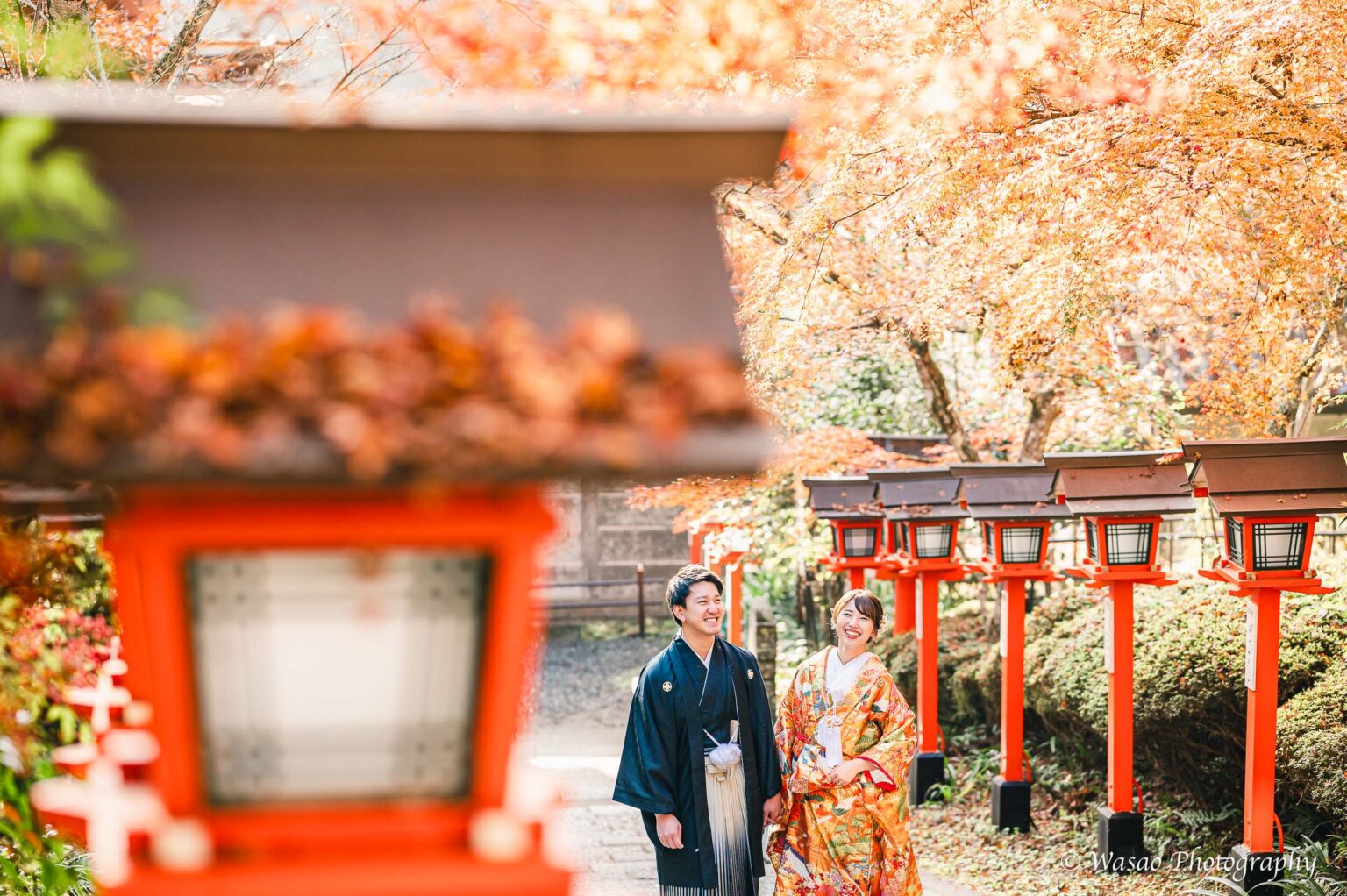 和装前撮り　鞍馬寺