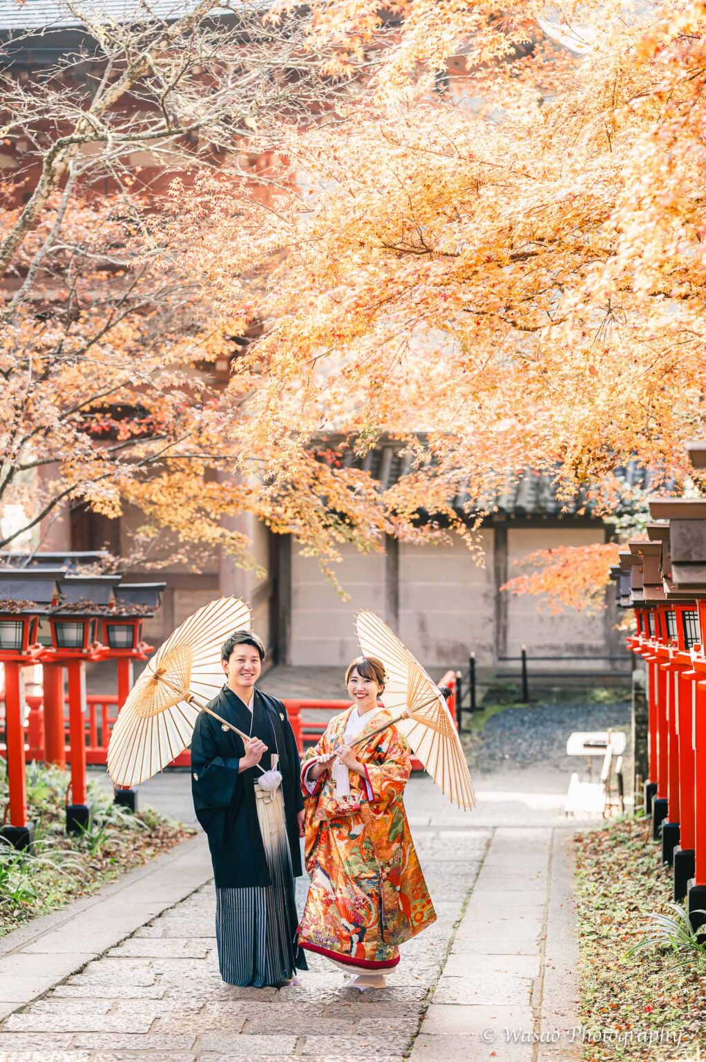 和装前撮り　鞍馬寺