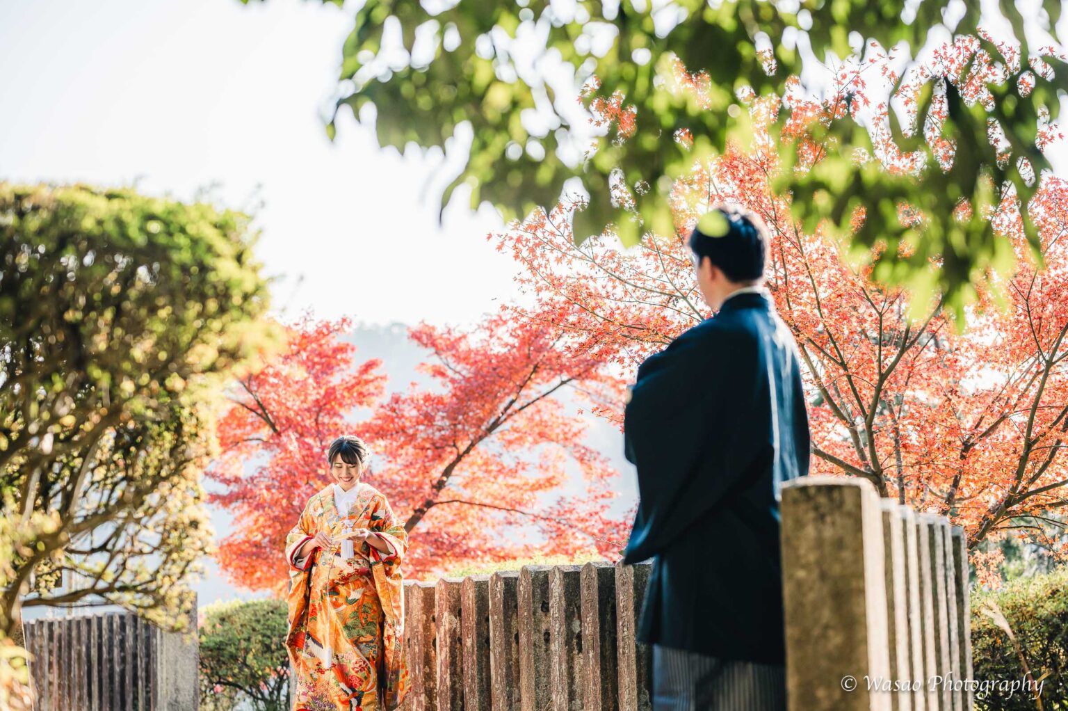 和装前撮り　鞍馬寺