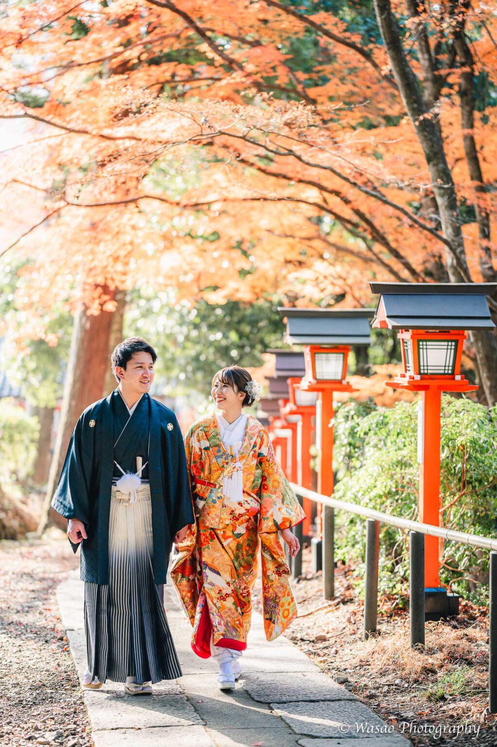 和装前撮り　鞍馬寺