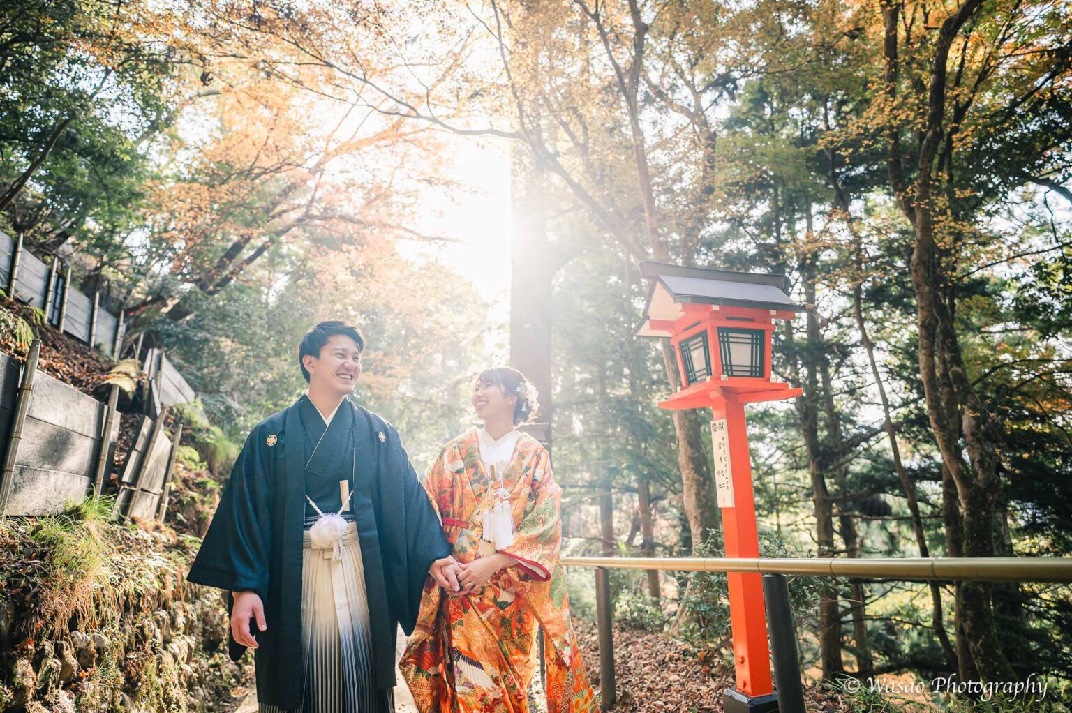和装前撮り　鞍馬寺