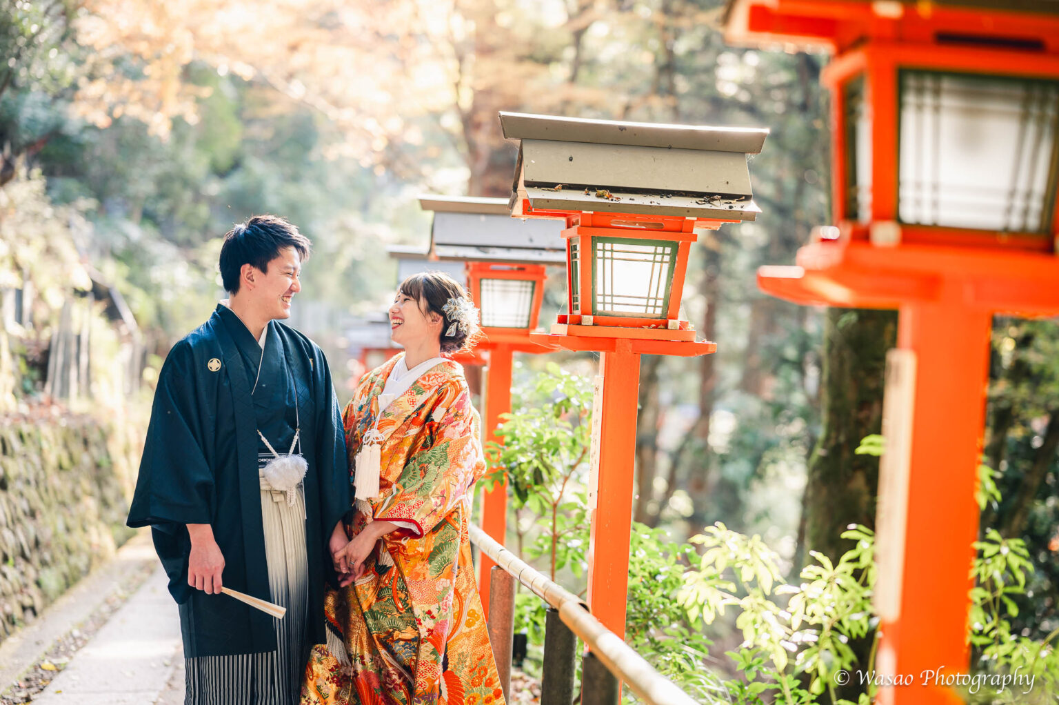 和装前撮り　鞍馬寺