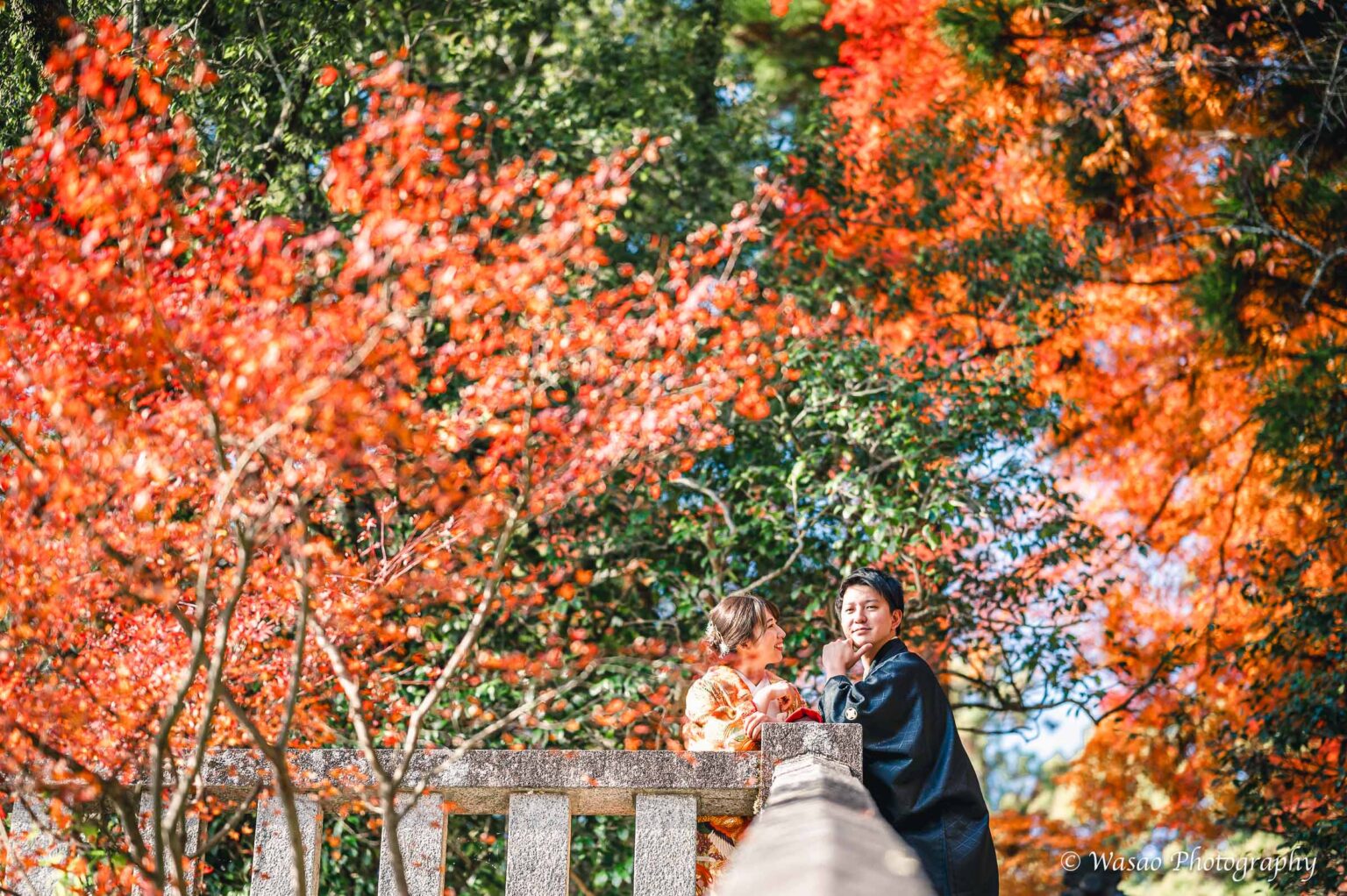 和装前撮り　鞍馬寺