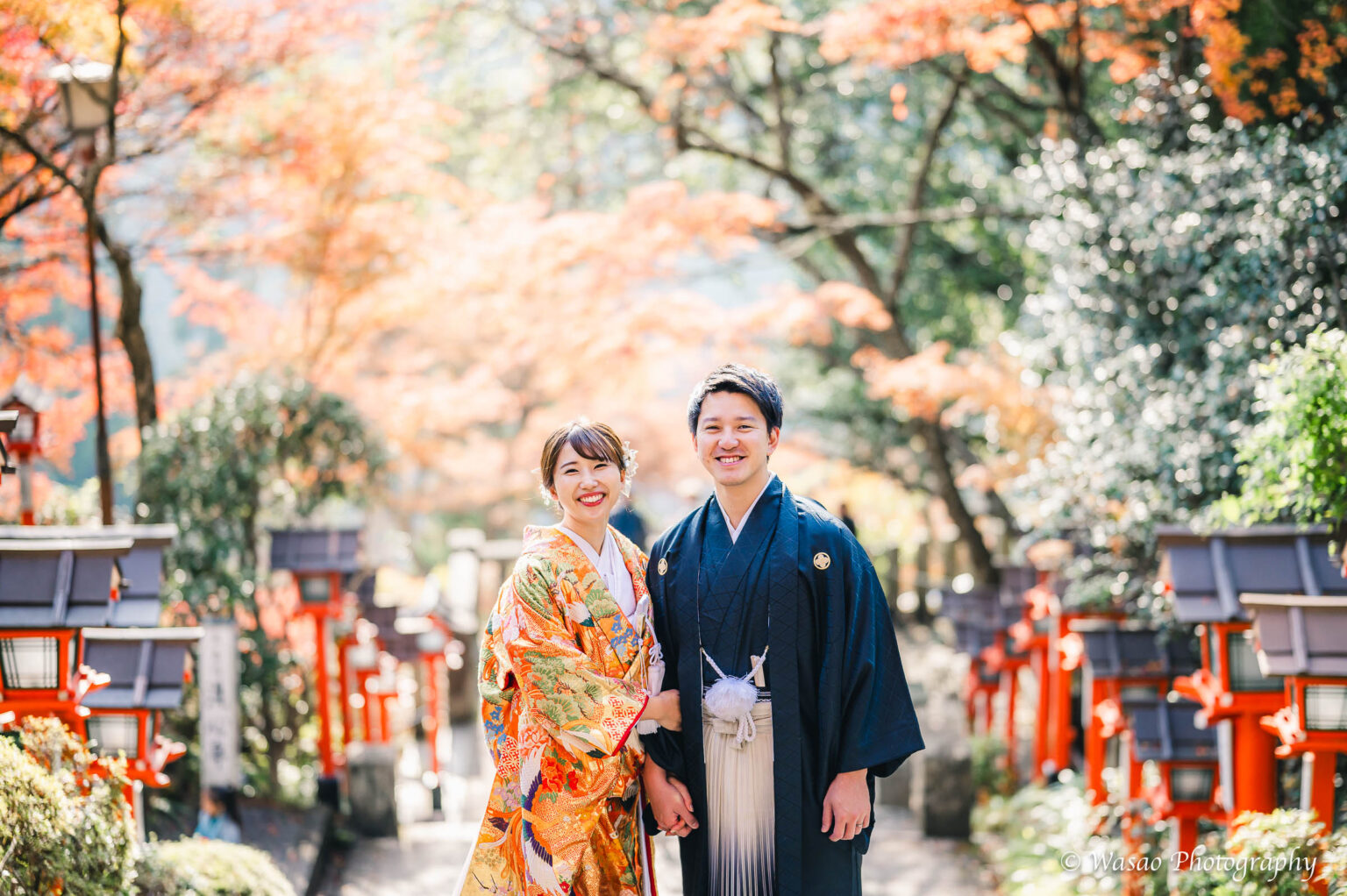 和装前撮り　鞍馬寺