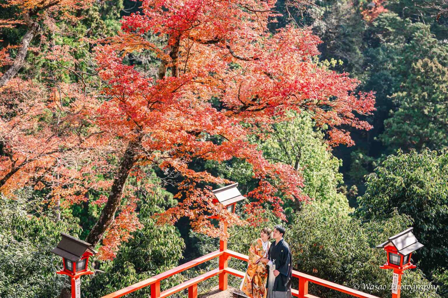 和装前撮り　鞍馬寺