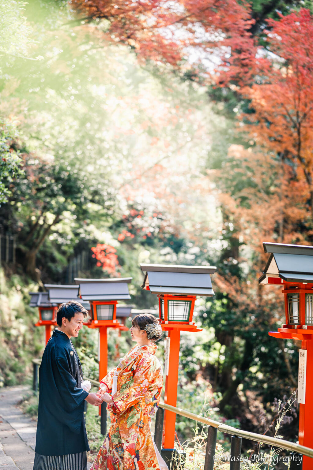 和装前撮り　鞍馬寺
