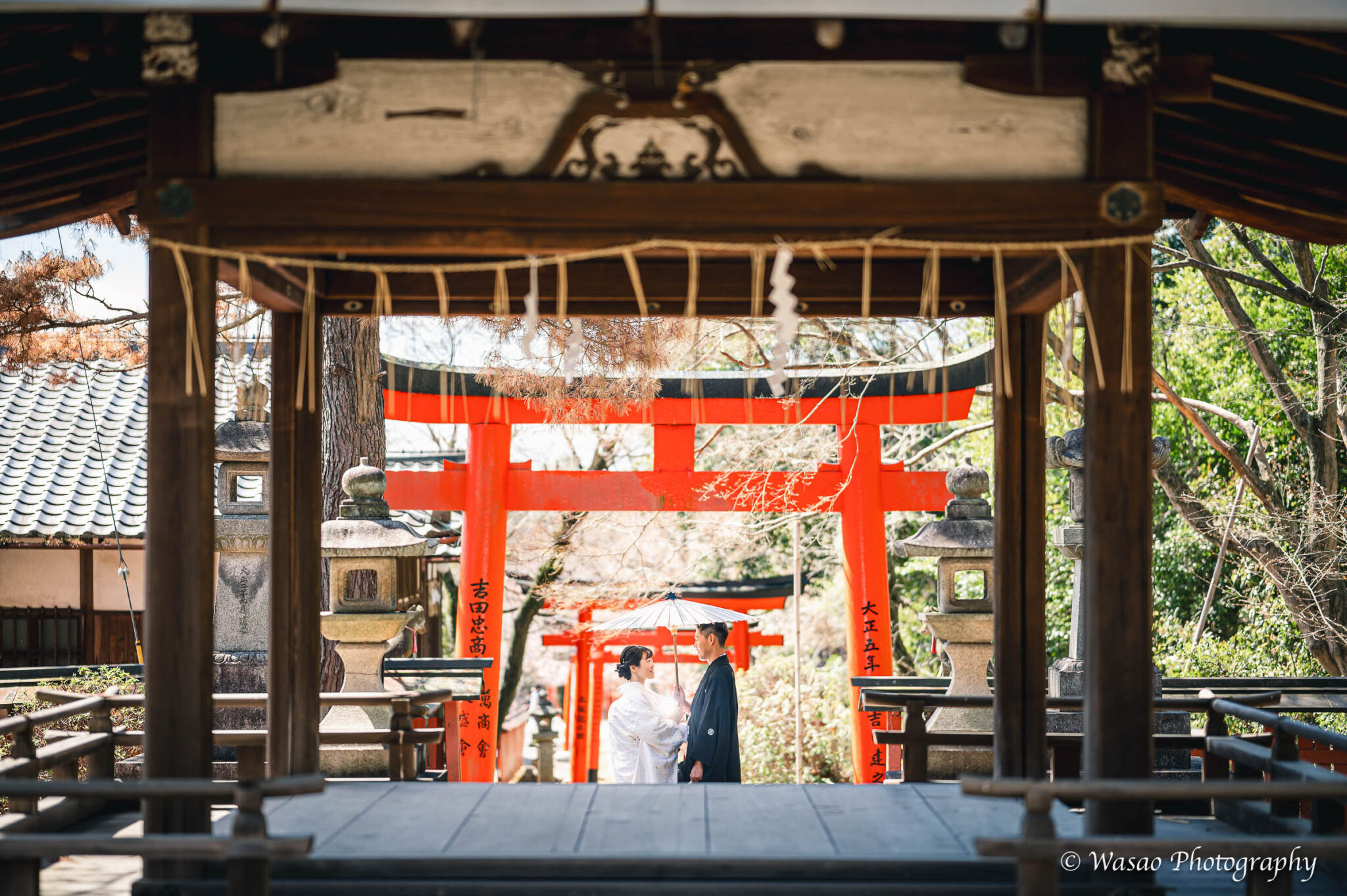 和装前撮り　竹中稲荷神社
