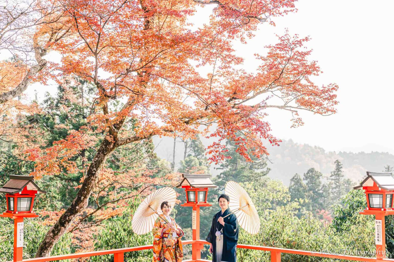 和装前撮り　鞍馬寺