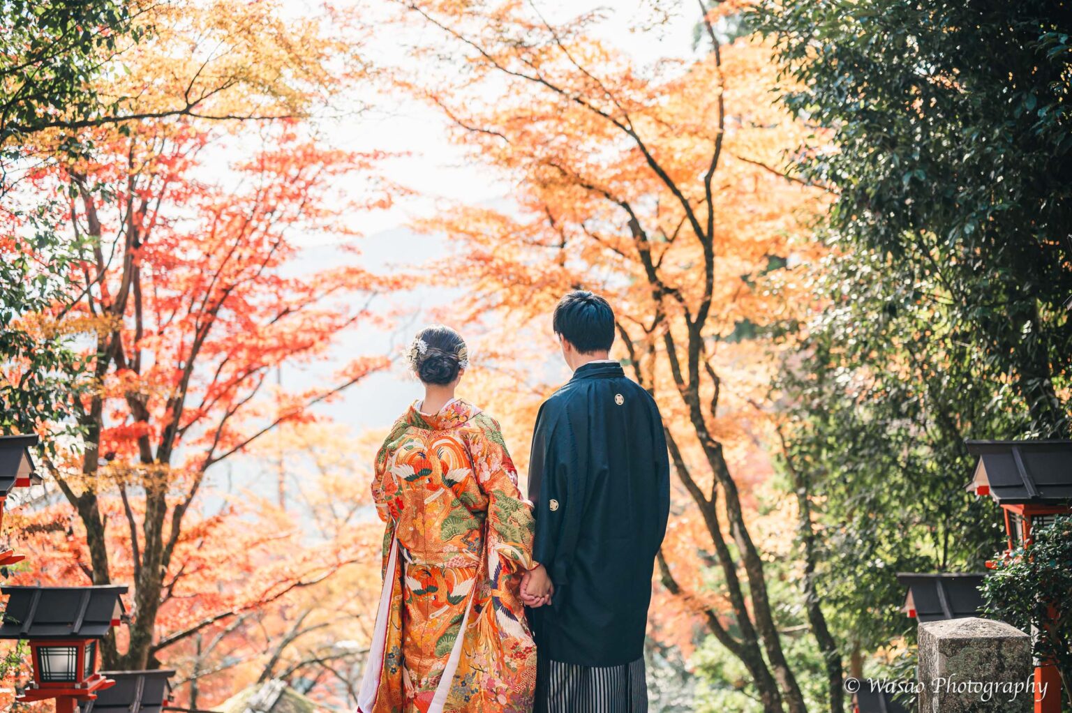 和装前撮り　鞍馬寺