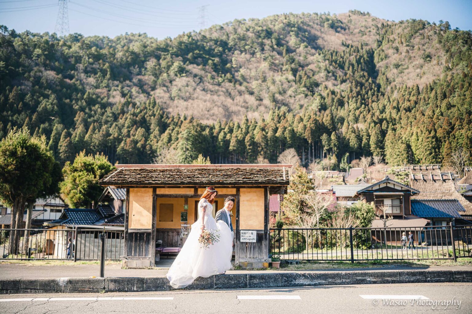洋装前撮り　京都　美山　かやぶきの里