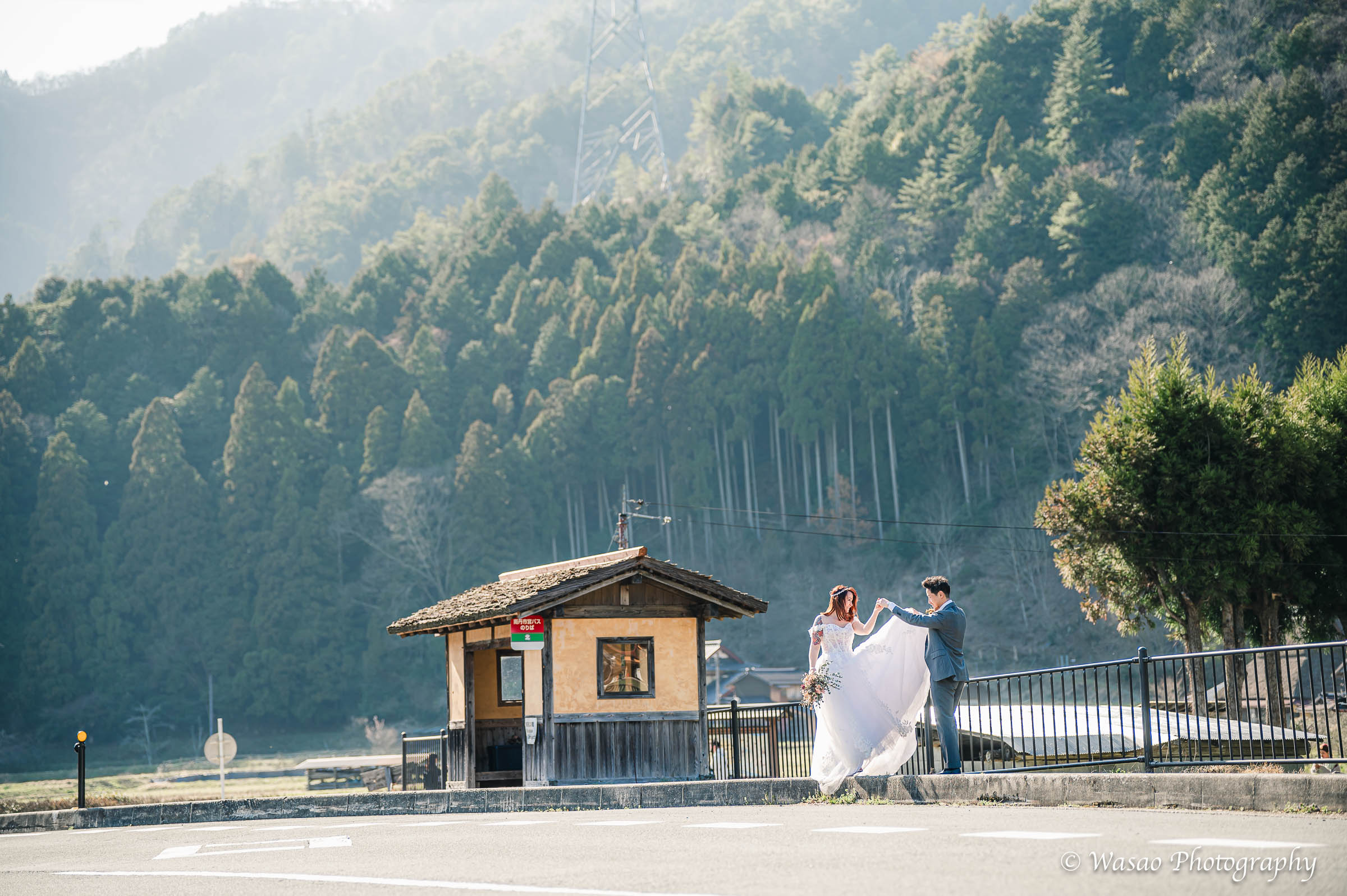 洋装前撮り　京都　美山　かやぶきの里