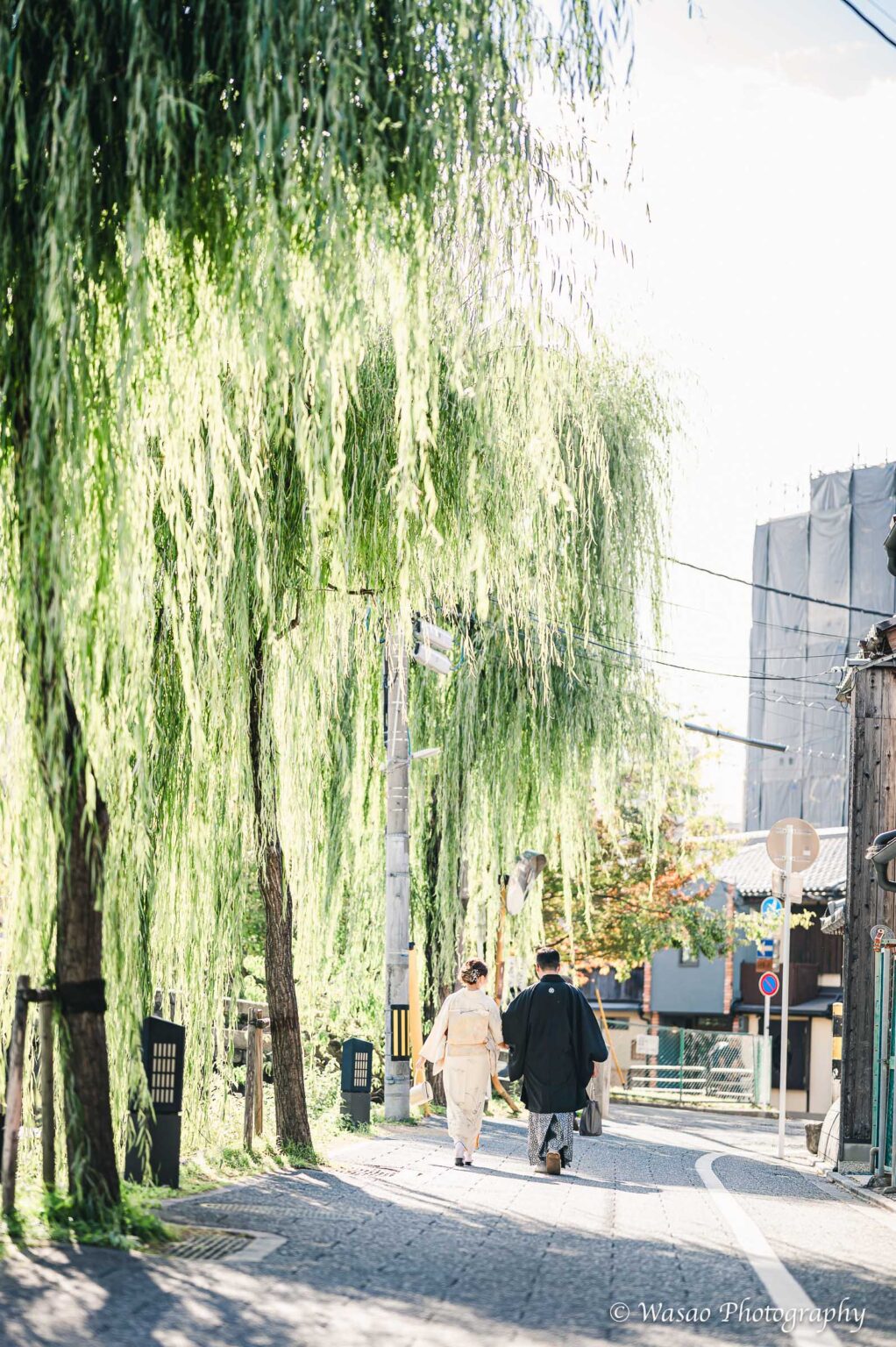 和装前撮り　一本橋　平安神宮周辺