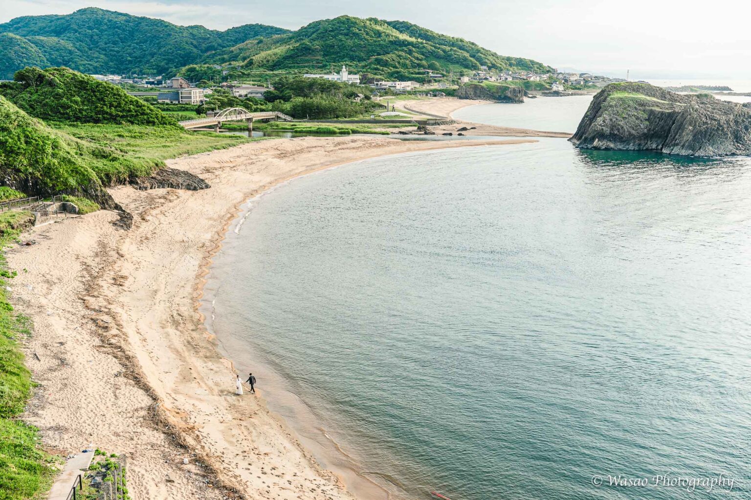 洋装前撮り　立岩　砂浜
