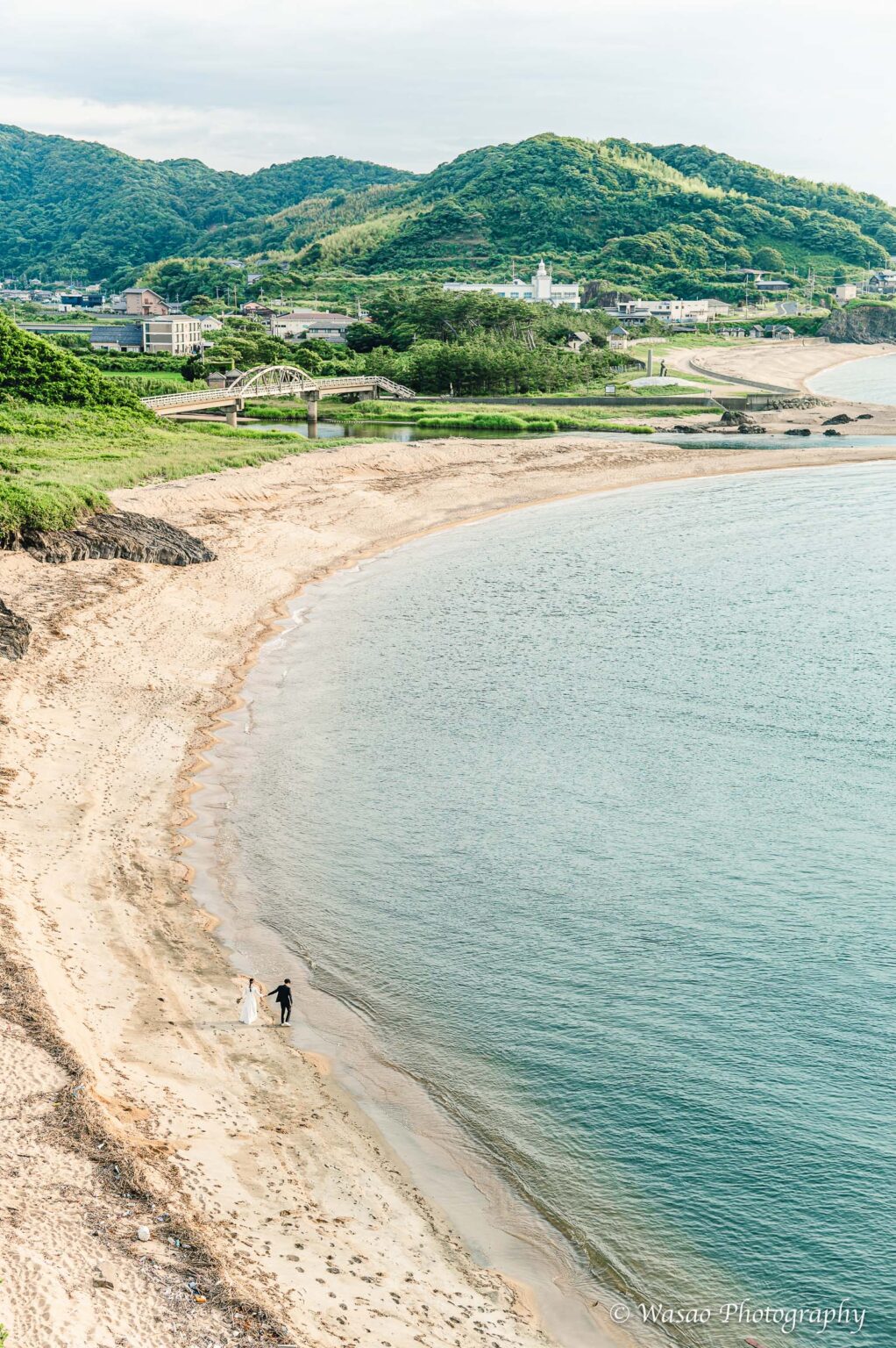 洋装前撮り　立岩　砂浜
