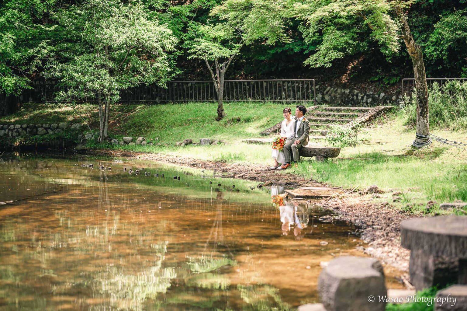 洋装前撮り　宝ヶ池公園