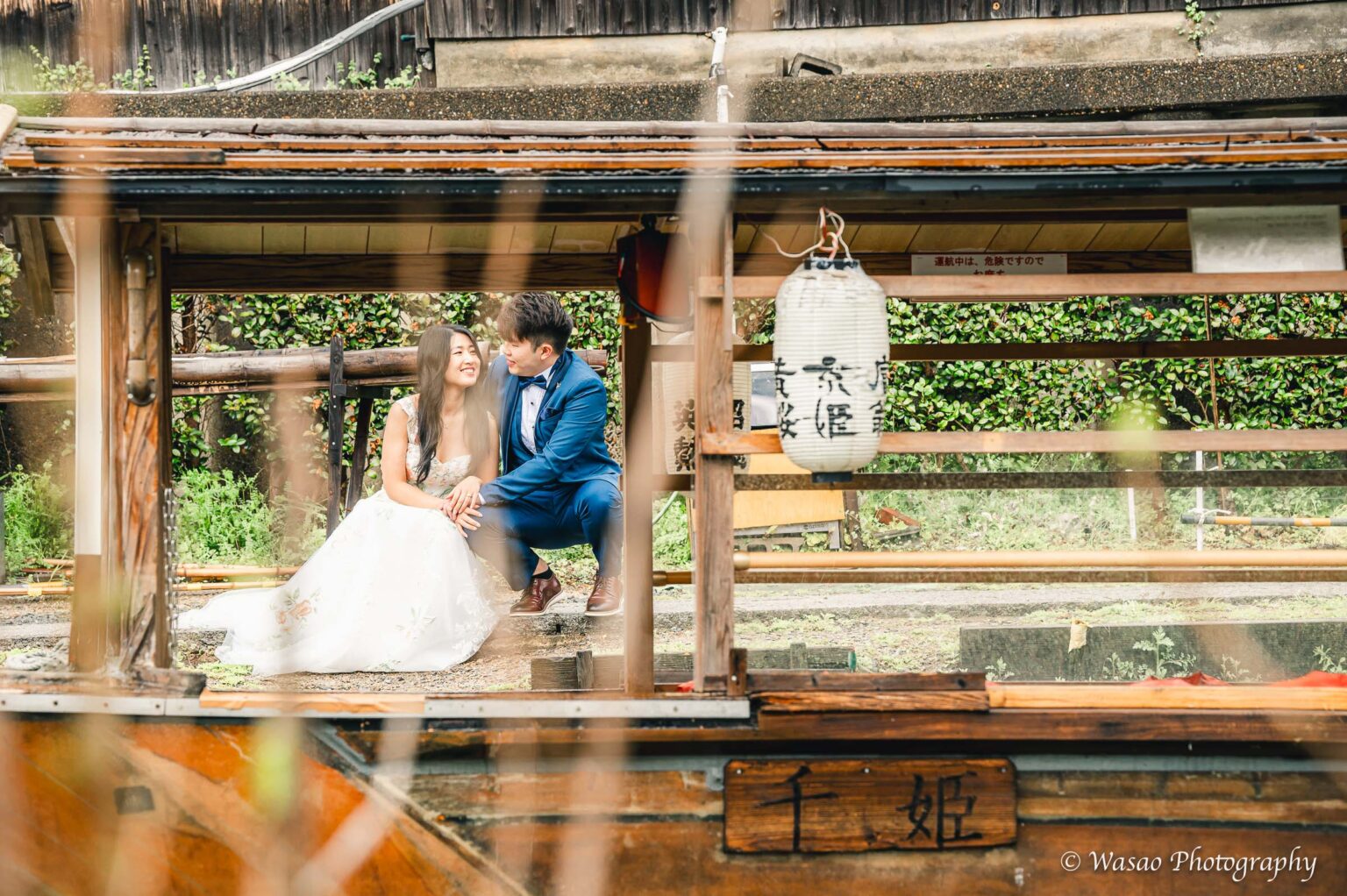 洋装前撮り　京都　十石舟