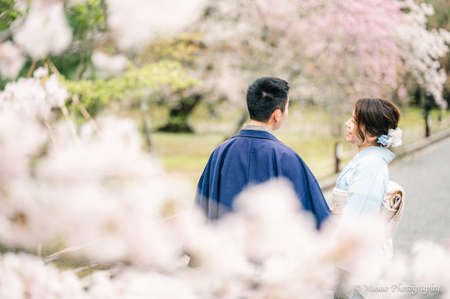 京都着物　仁和寺