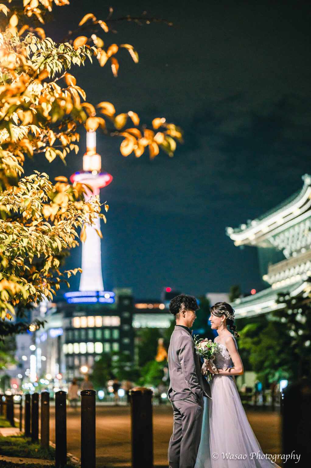 洋装前撮り　京都　京都タワー
