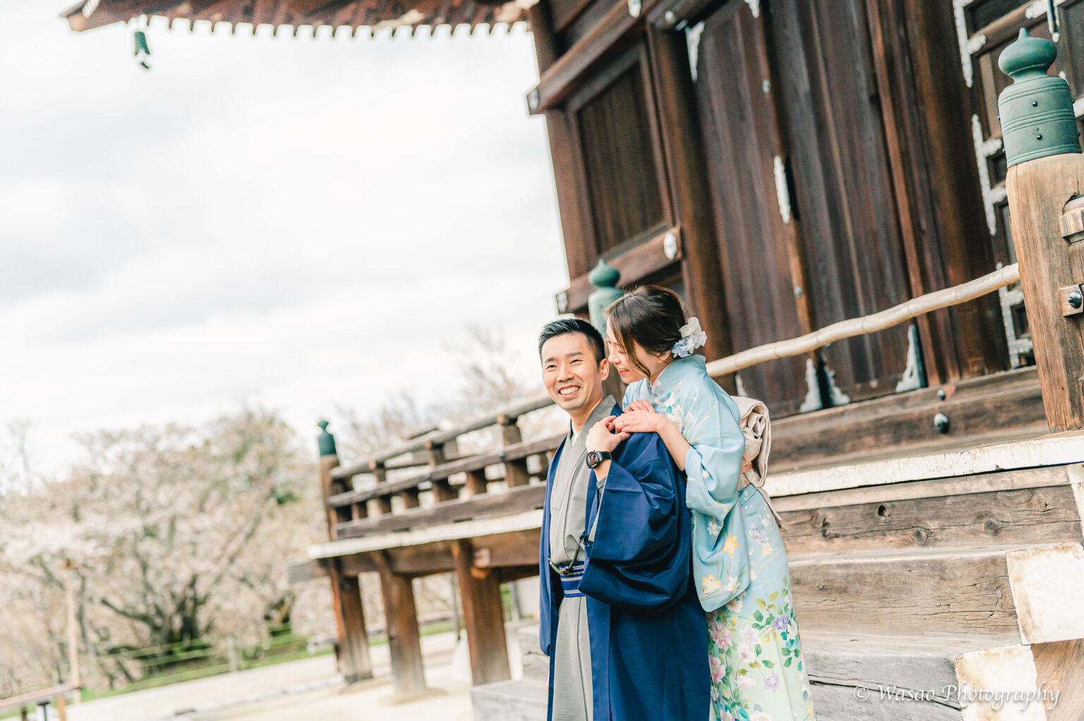 京都着物　仁和寺
