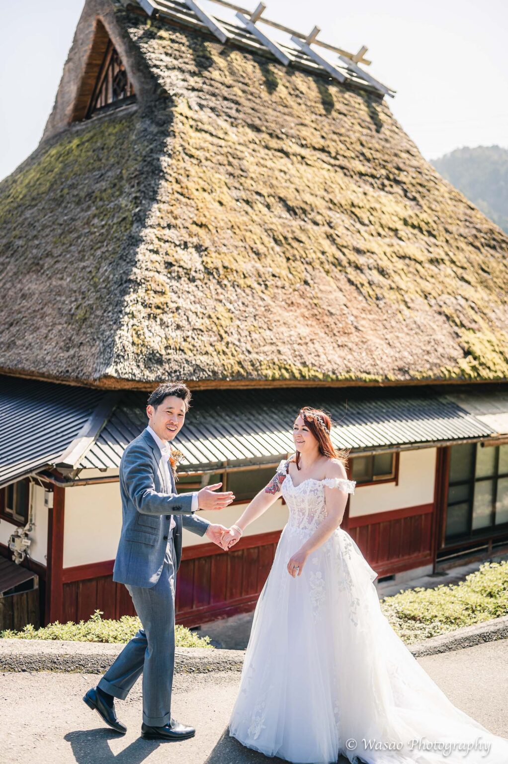 洋装前撮り　京都　美山　かやぶきの里