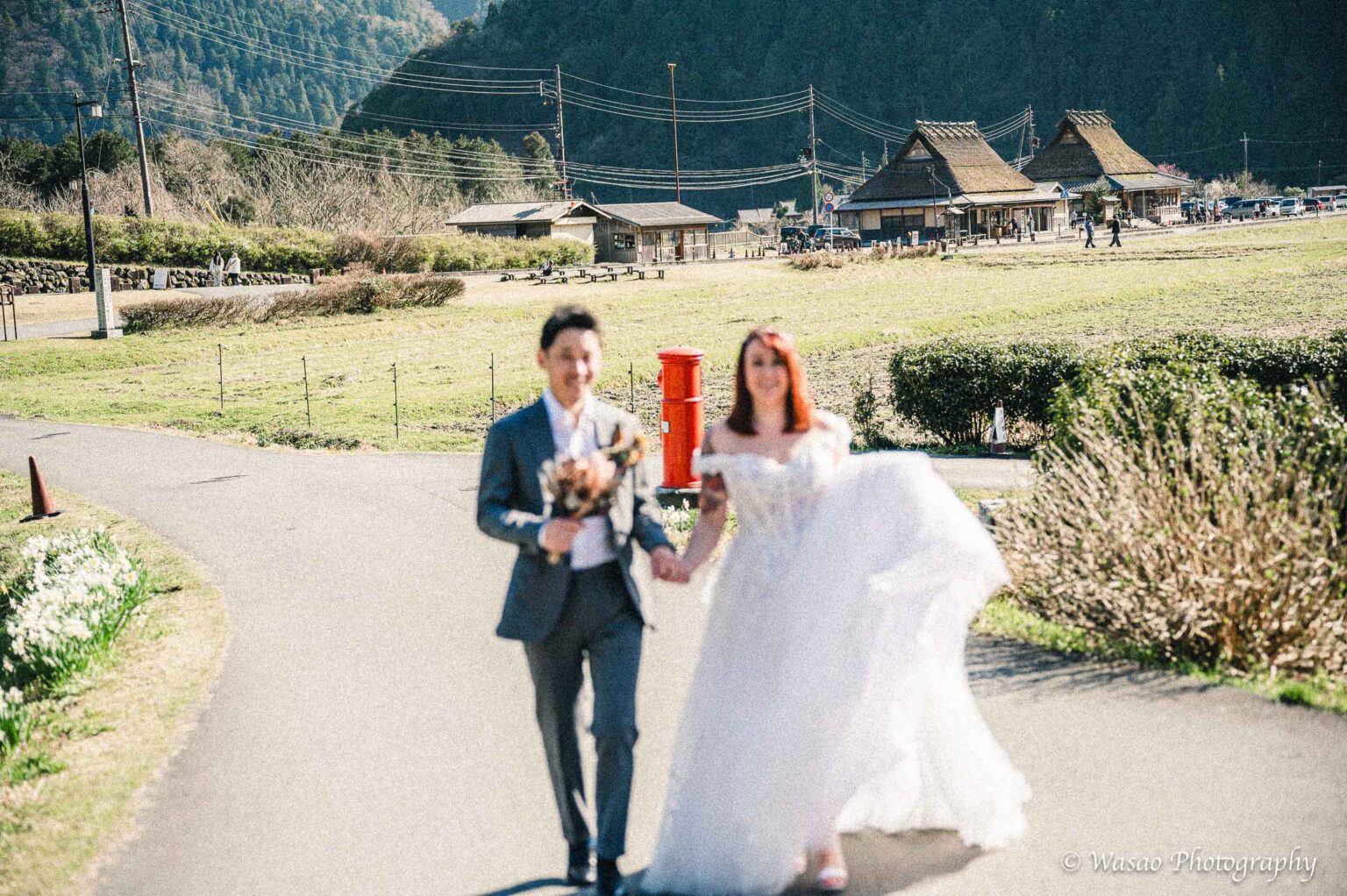 洋装前撮り　京都　美山　かやぶきの里