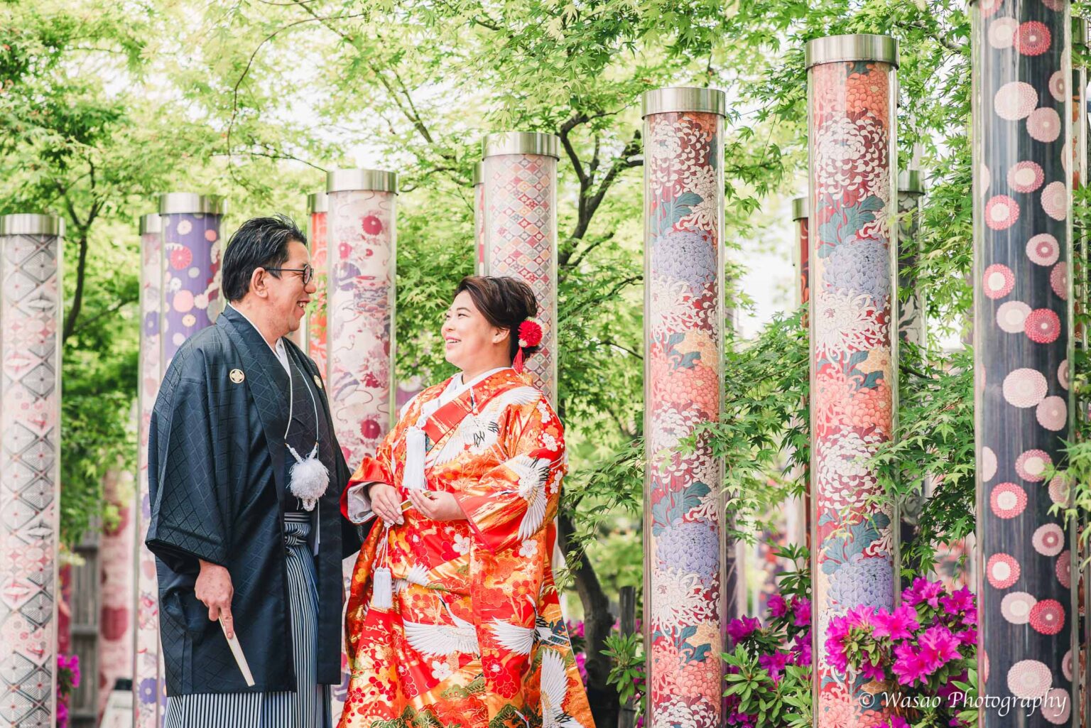 和装前撮り 嵐山 竹林の小径