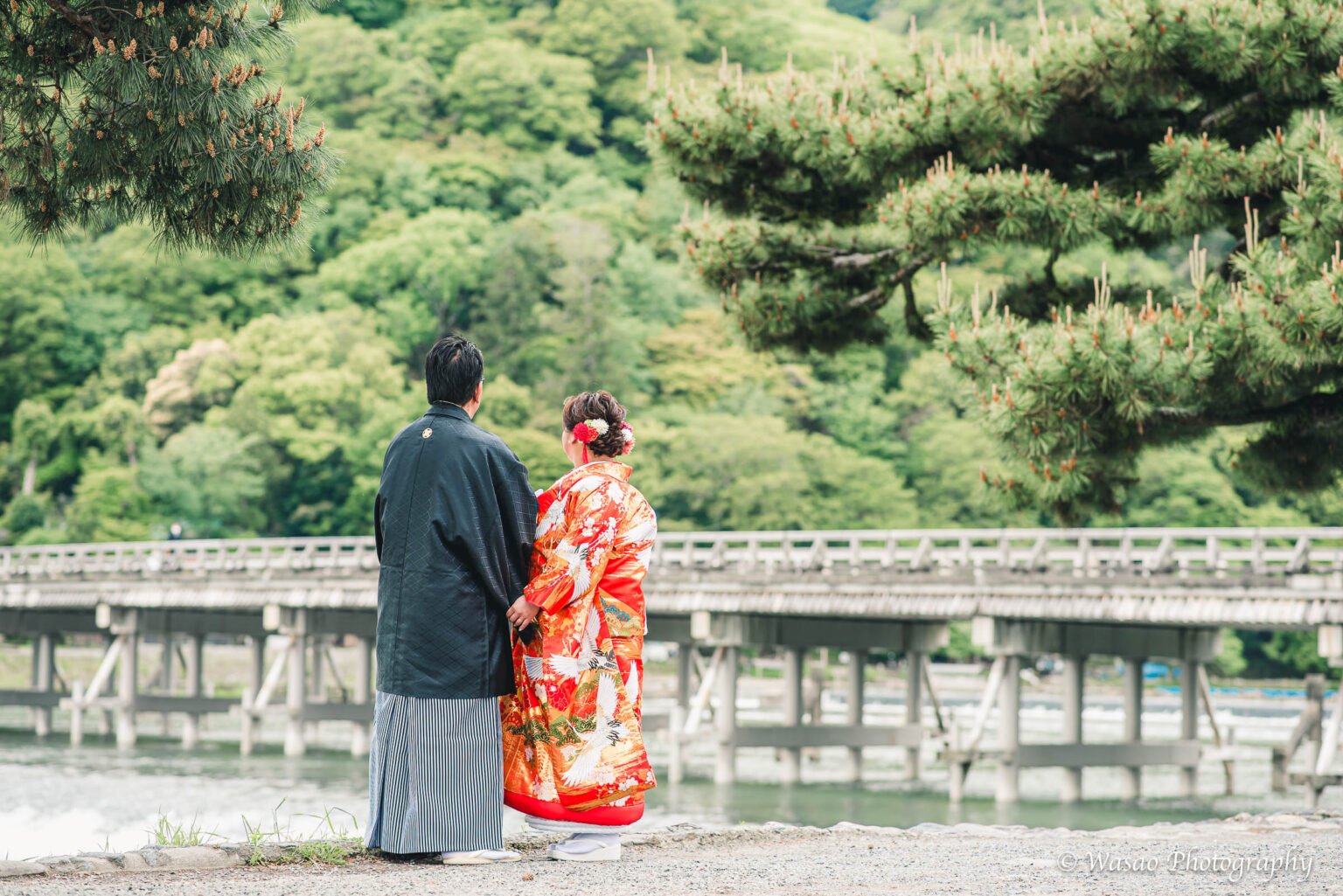 和装前撮り 嵐山 竹林の小径