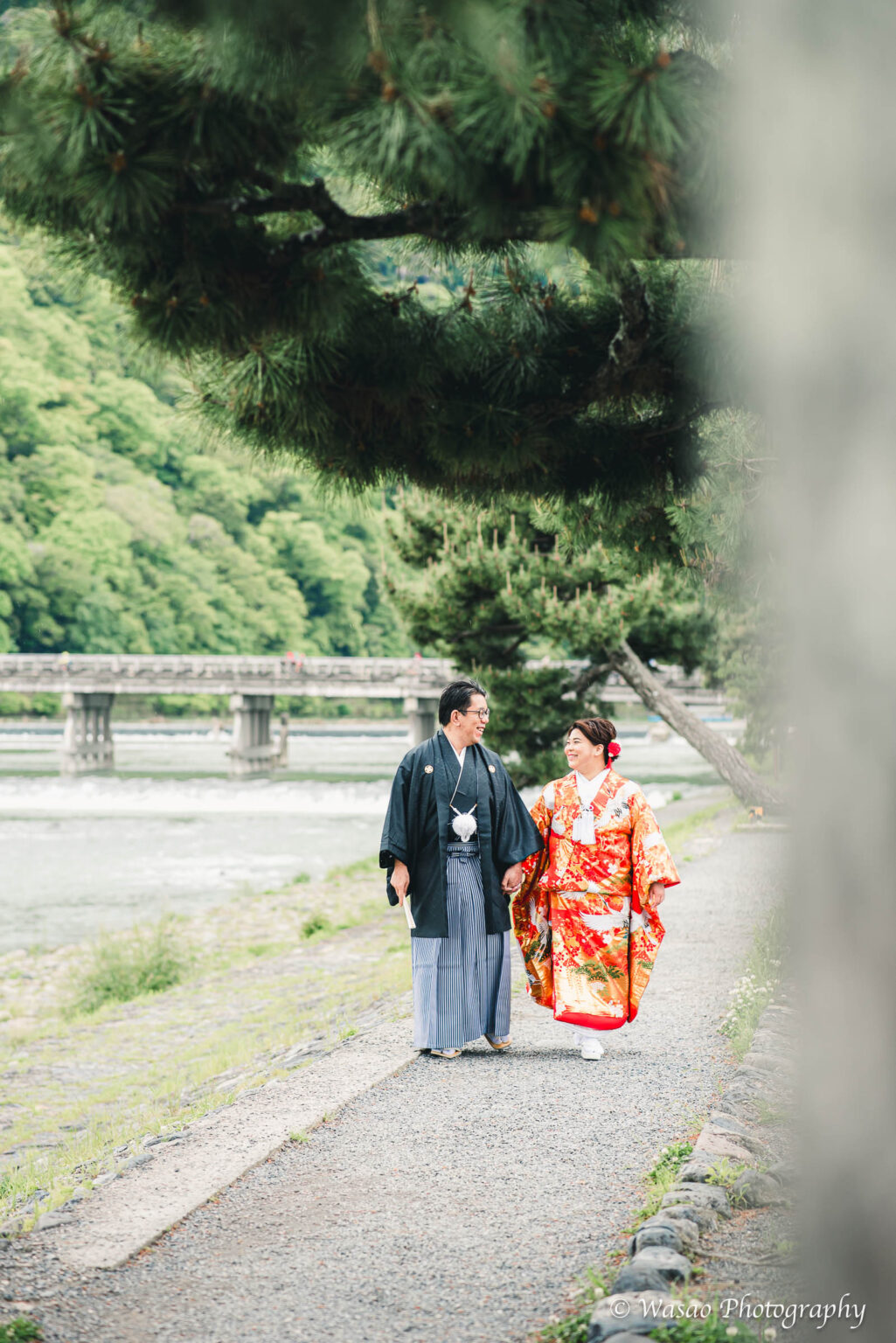 和装前撮り 嵐山 竹林の小径