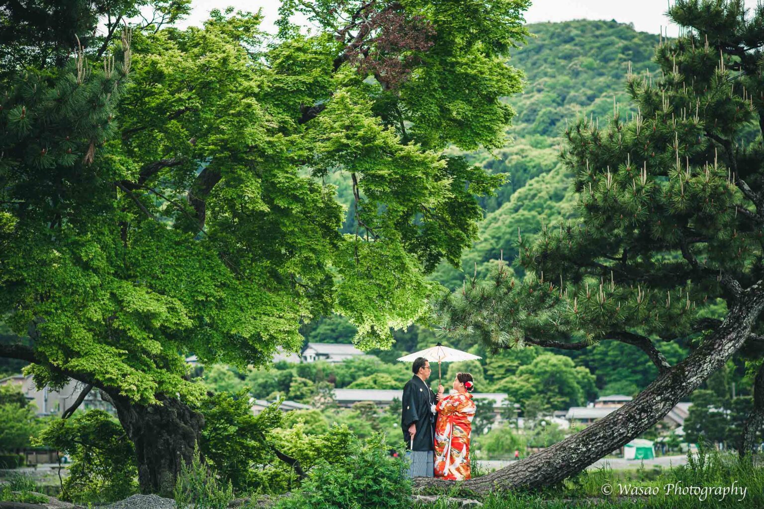 和装前撮り 嵐山 竹林の小径