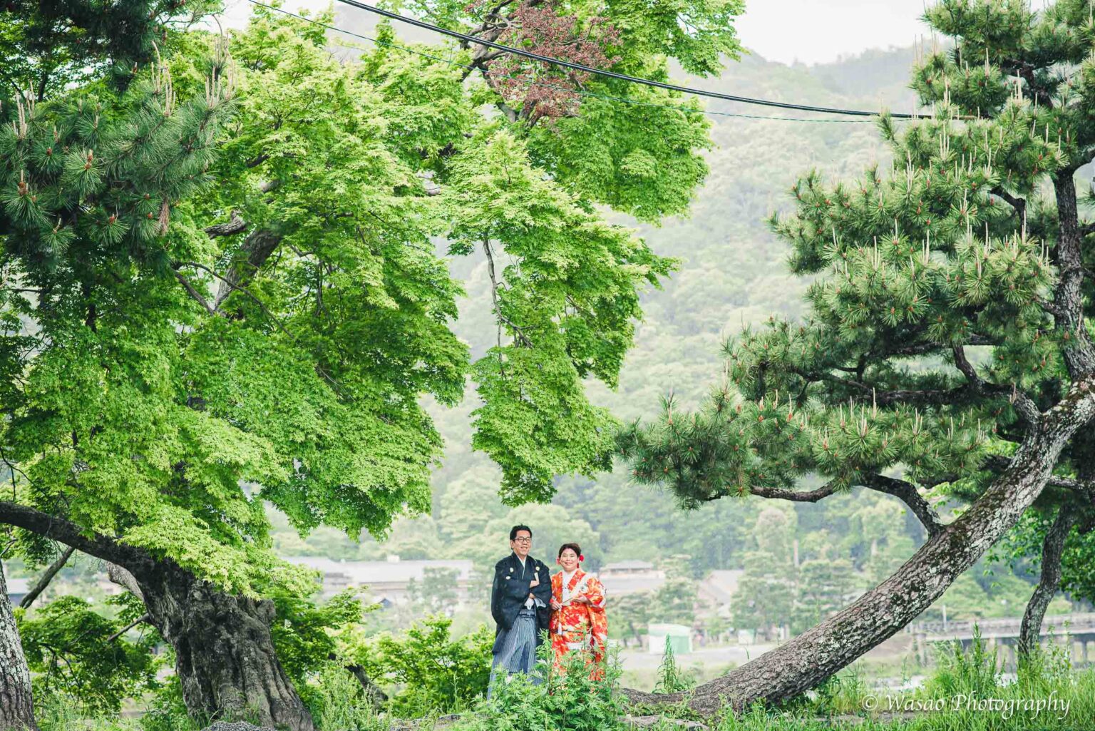 和装前撮り 嵐山 竹林の小径