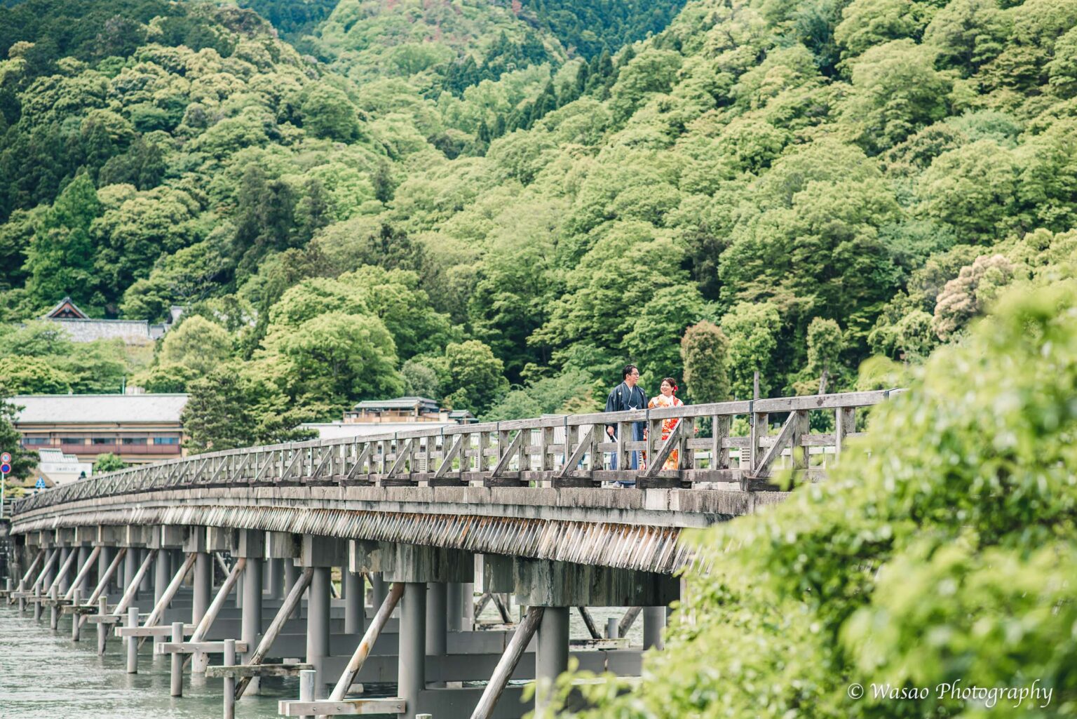 和装前撮り 嵐山 竹林の小径
