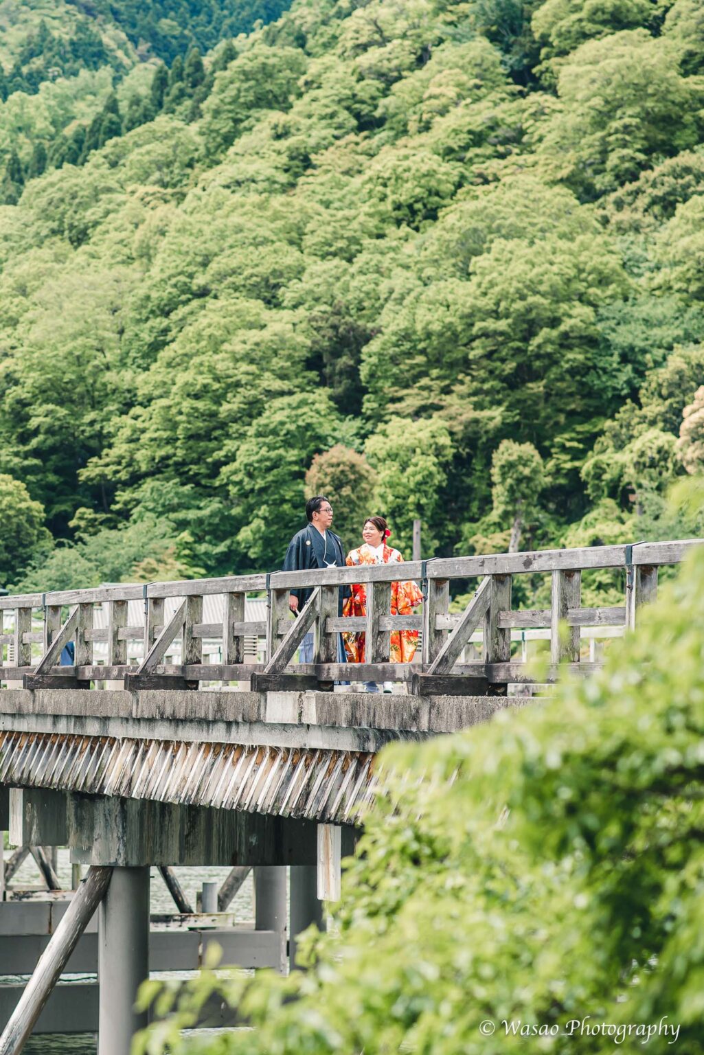 和装前撮り 嵐山 竹林の小径