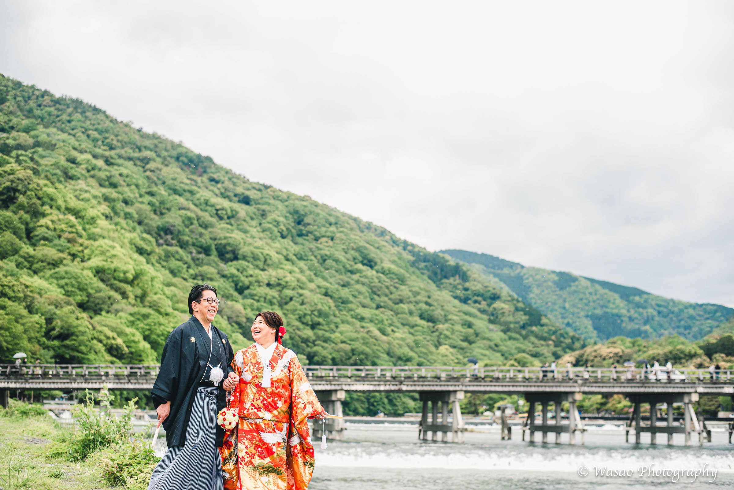 和装前撮り 嵐山 竹林の小径